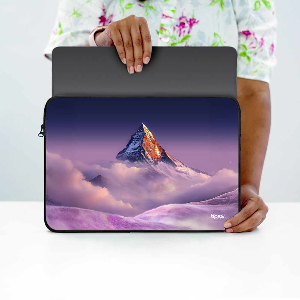 "LAVENDER DUSK" -Laptop Sleeves:Bold Modern Design for Every Size