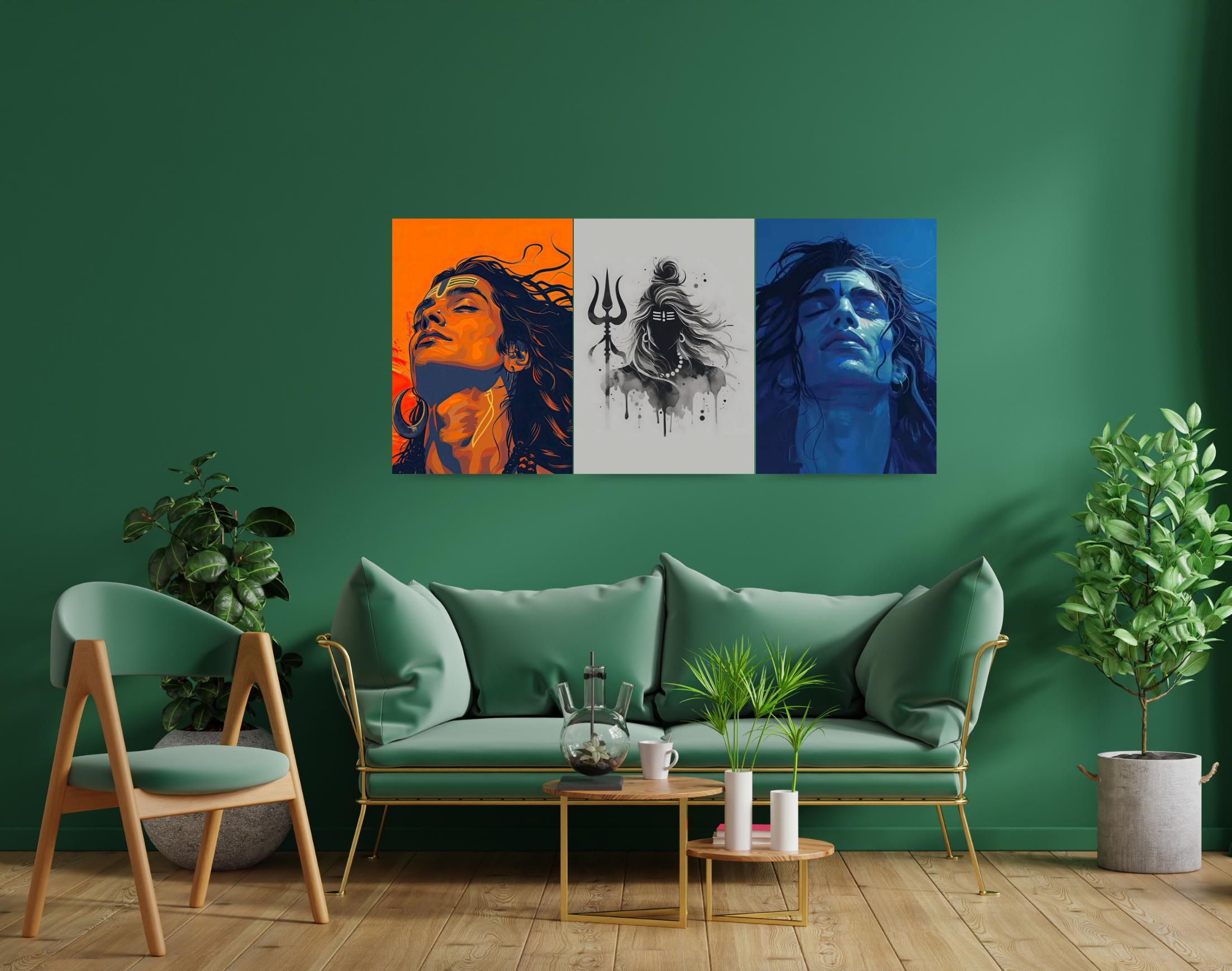 "SHIV ILLUSTRATION SERIES"- Shiny & Sturdy Metallic Poster Art That Pops & Sticks