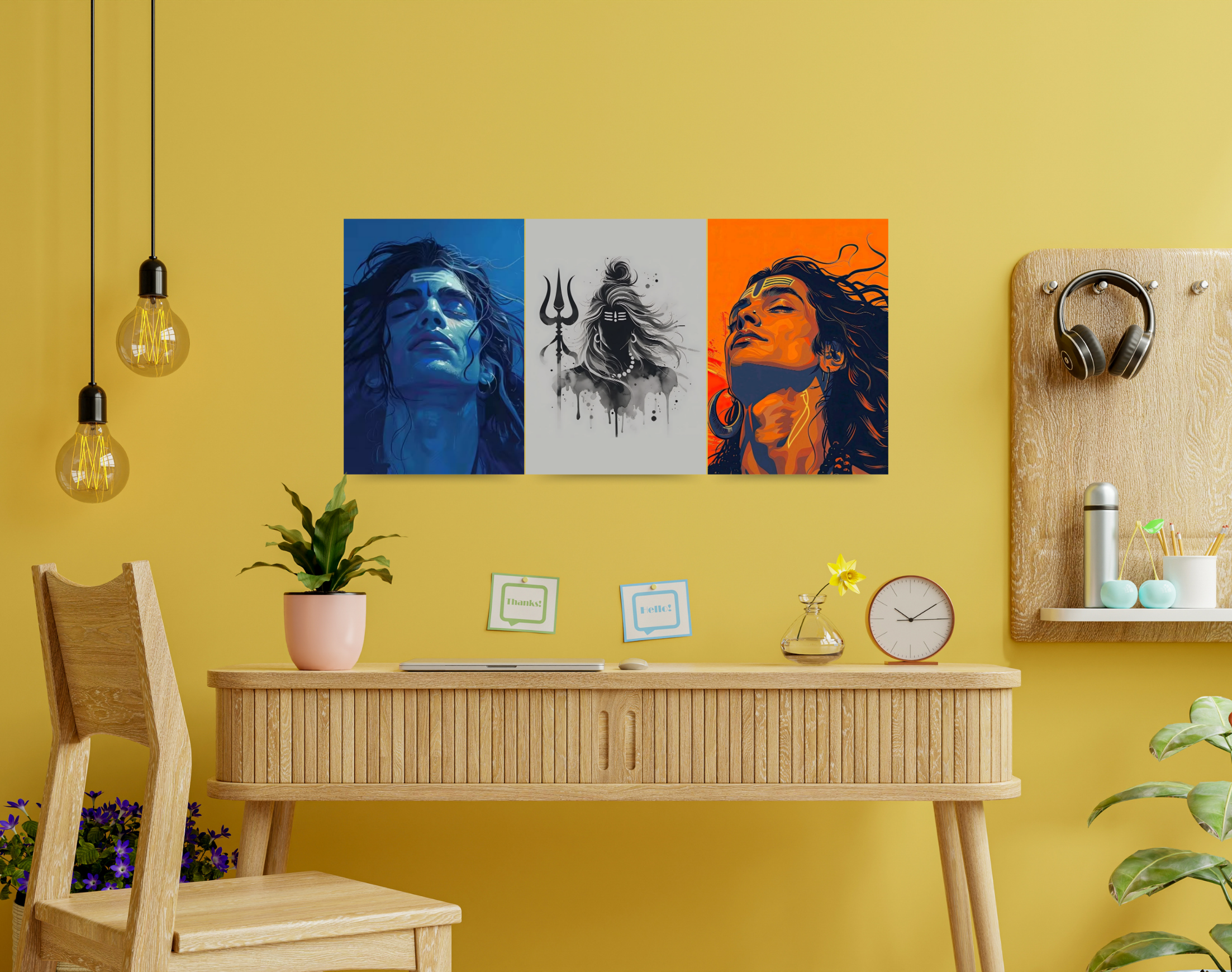 "SHIV ILLUSTRATION SERIES"- Shiny & Sturdy Metallic Poster Art That Pops & Sticks