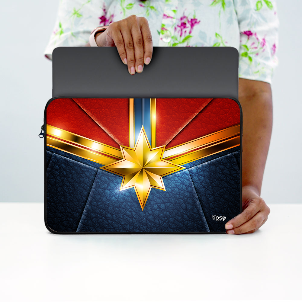 "CAPTAIN MARVEL" -Laptop Sleeves:Bold Modern Design for Every Size