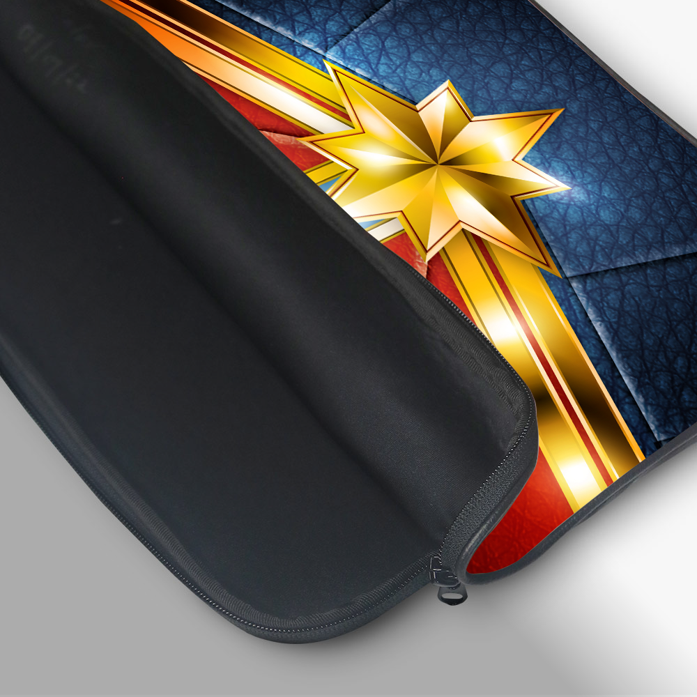 "CAPTAIN MARVEL" -Laptop Sleeves:Bold Modern Design for Every Size