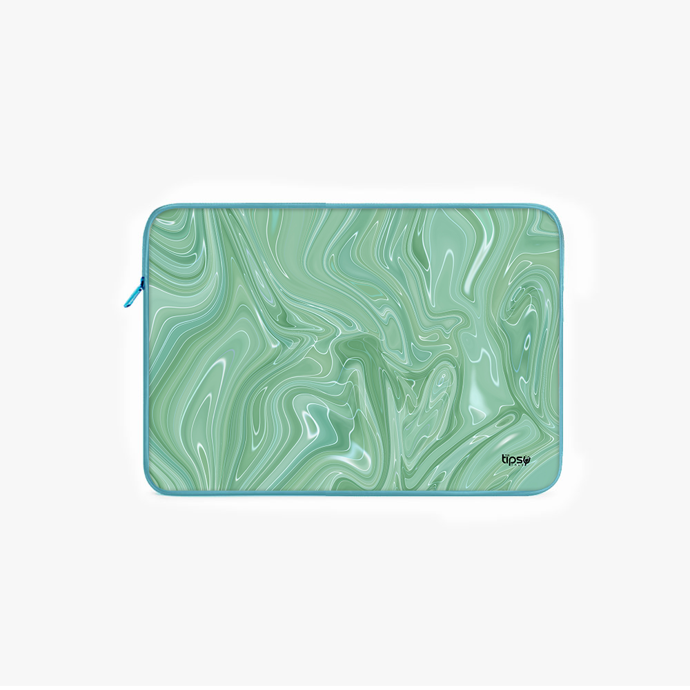 "VERDANT FLOW" -Laptop Sleeves:Bold Modern Design for Every Size