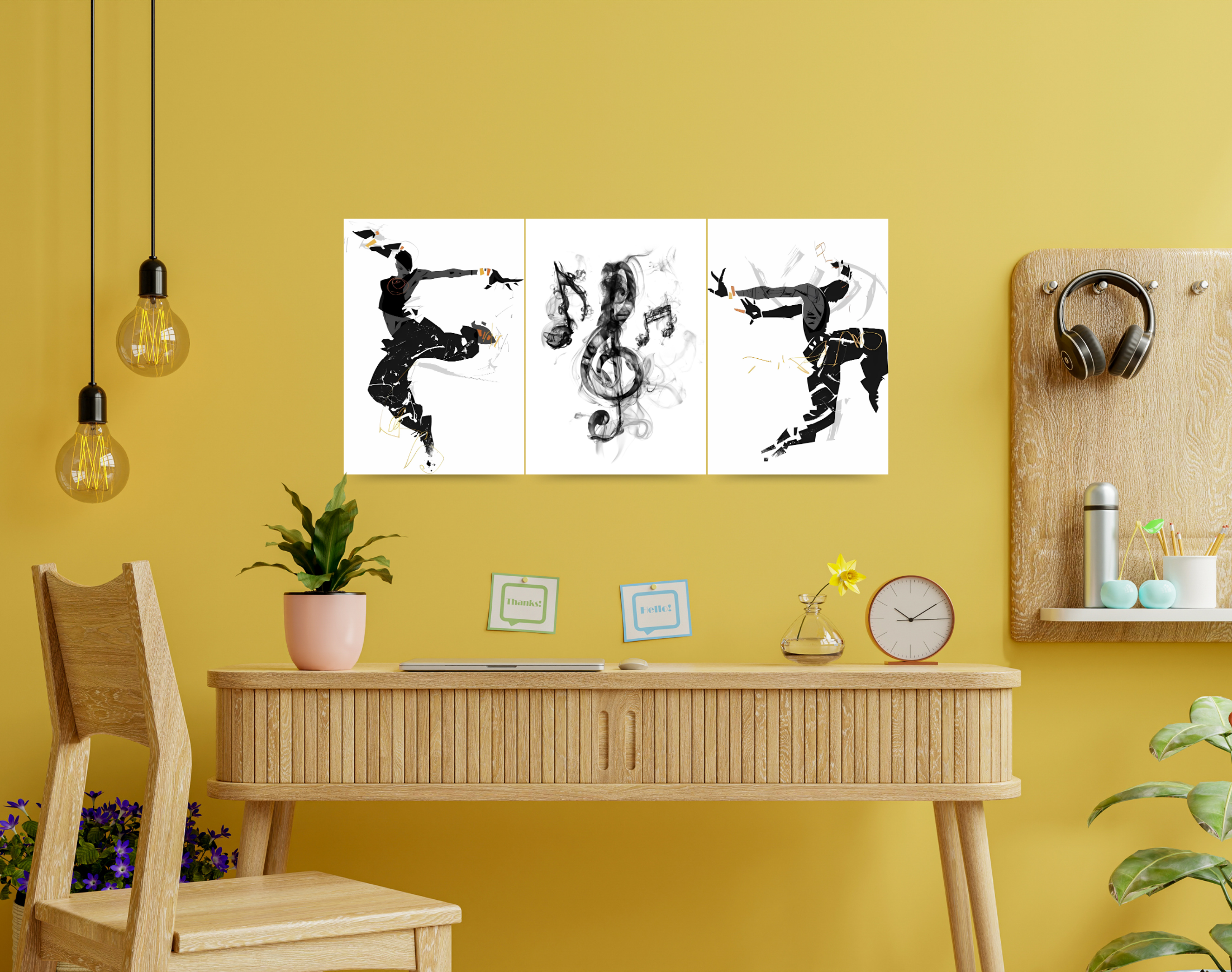 "DANCE WITH RHYTHYM "- Shiny & Sturdy Metallic Poster Art That Pops & Sticks