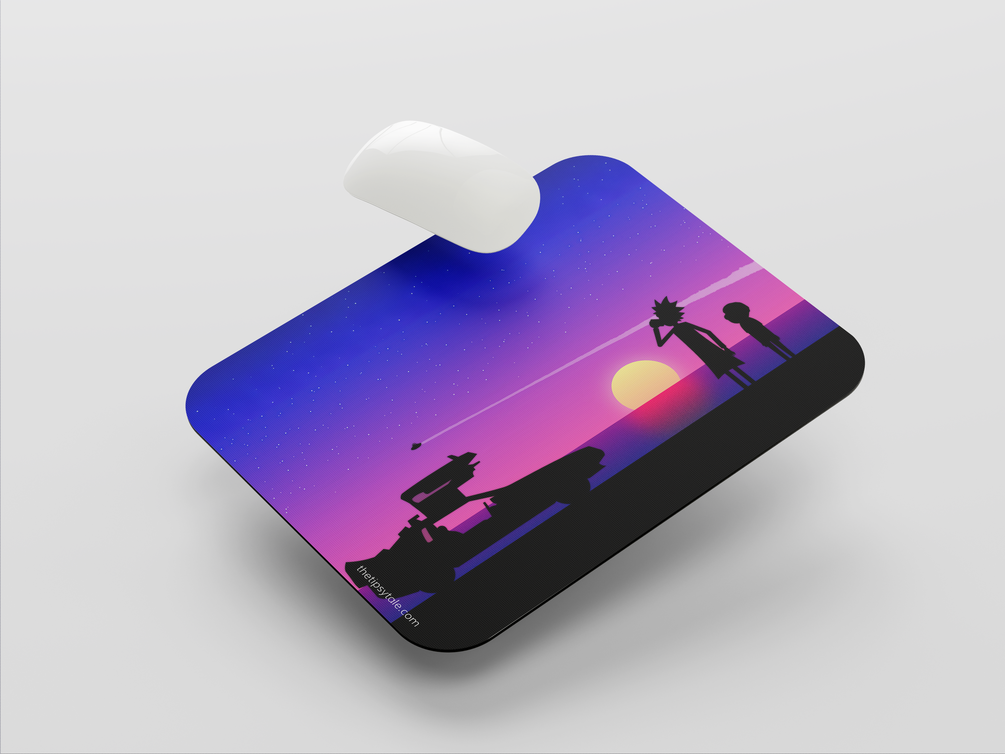 "THE FINAL PORTAL - RICK AND MORTY ENTERTAINMENT EDITION" Mousepad Enhance Your Workspace with Style