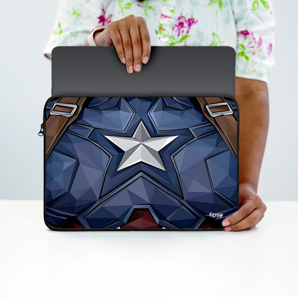 "CAPTAIN AMERICA'S SUIT" -Laptop Sleeves:Bold Modern Design for Every Size
