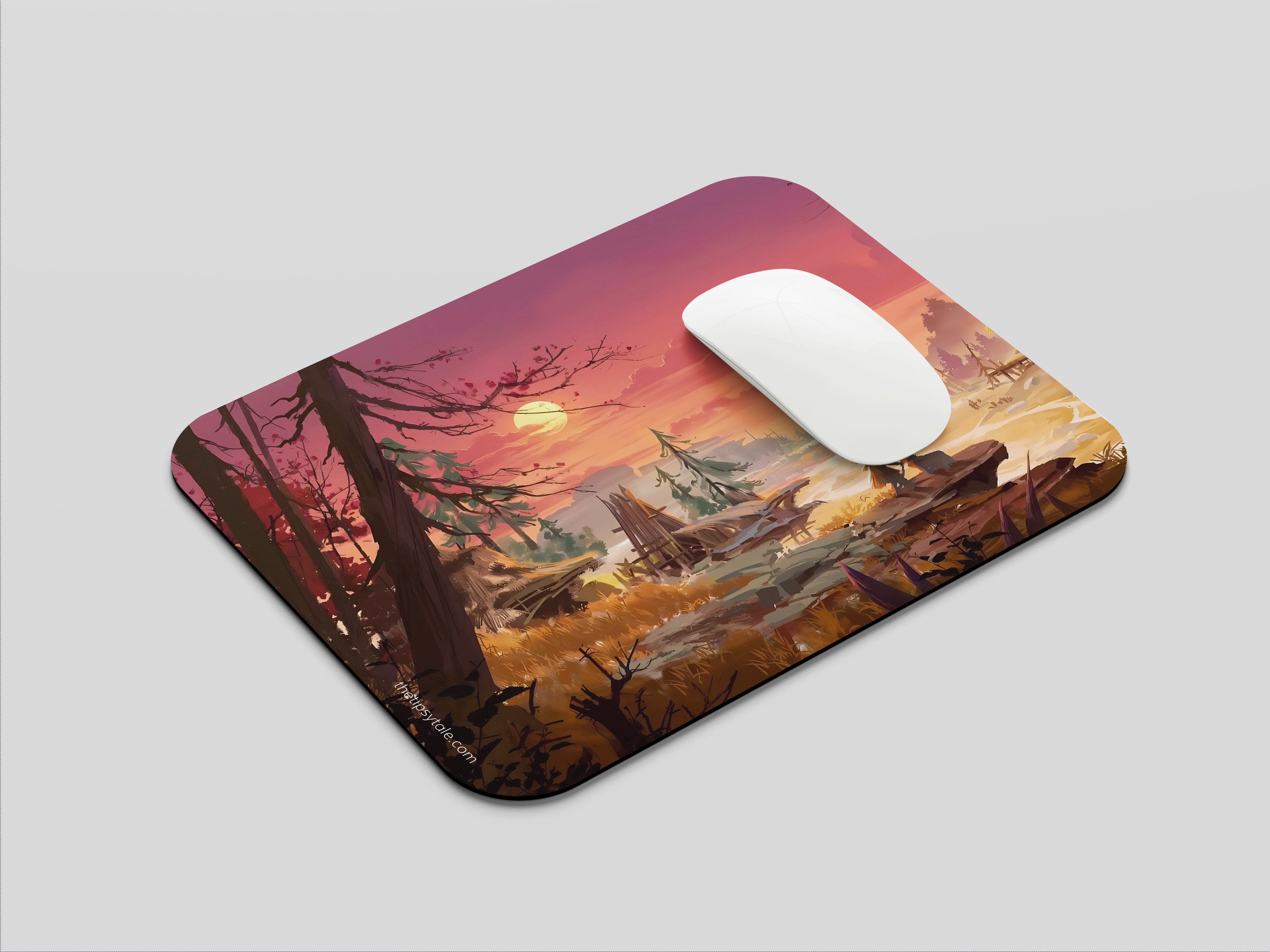 "OUTSKIRTS VIEW" Mousepad Enhance Your Workspace with Style