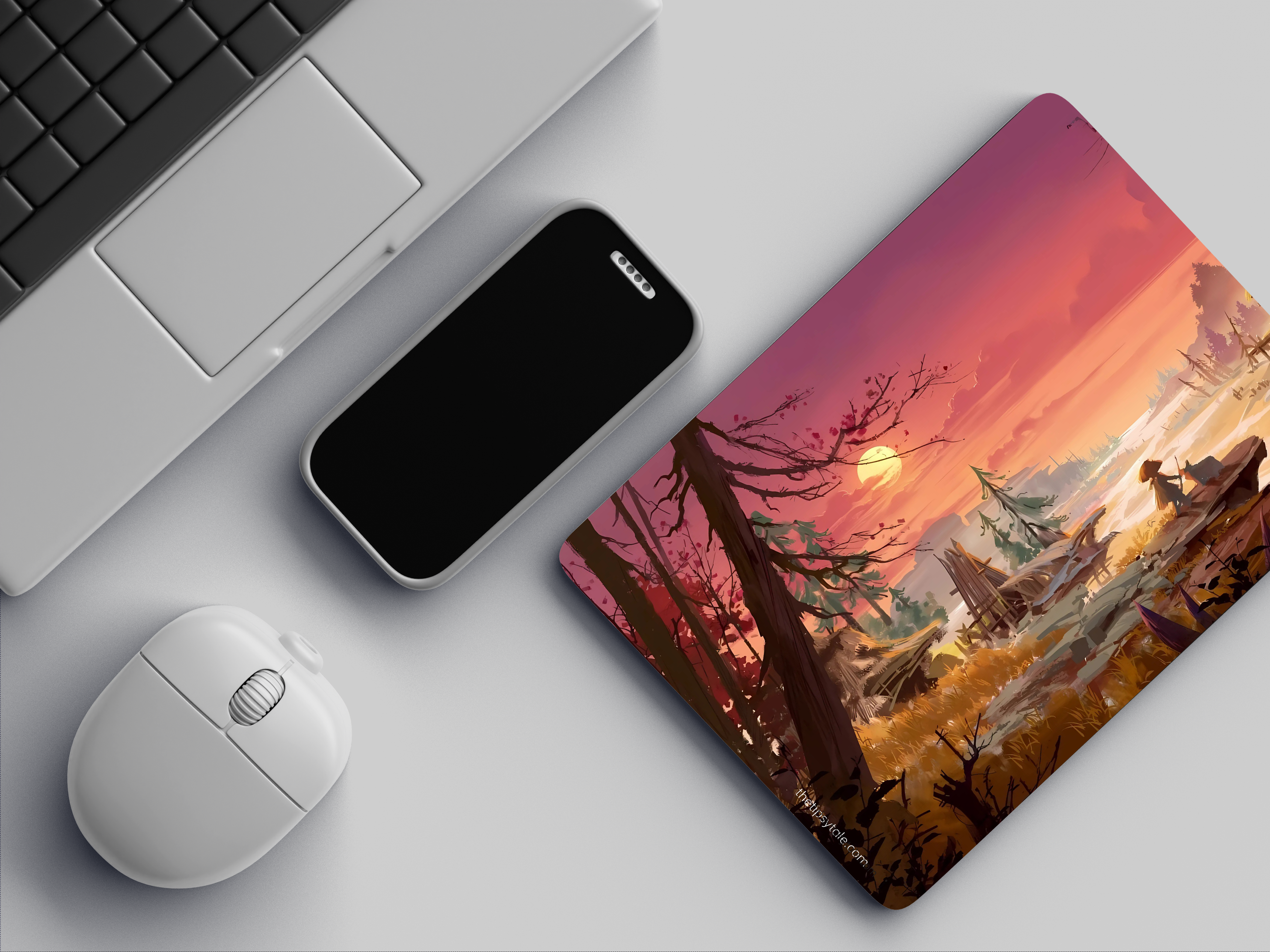"OUTSKIRTS VIEW" Mousepad Enhance Your Workspace with Style