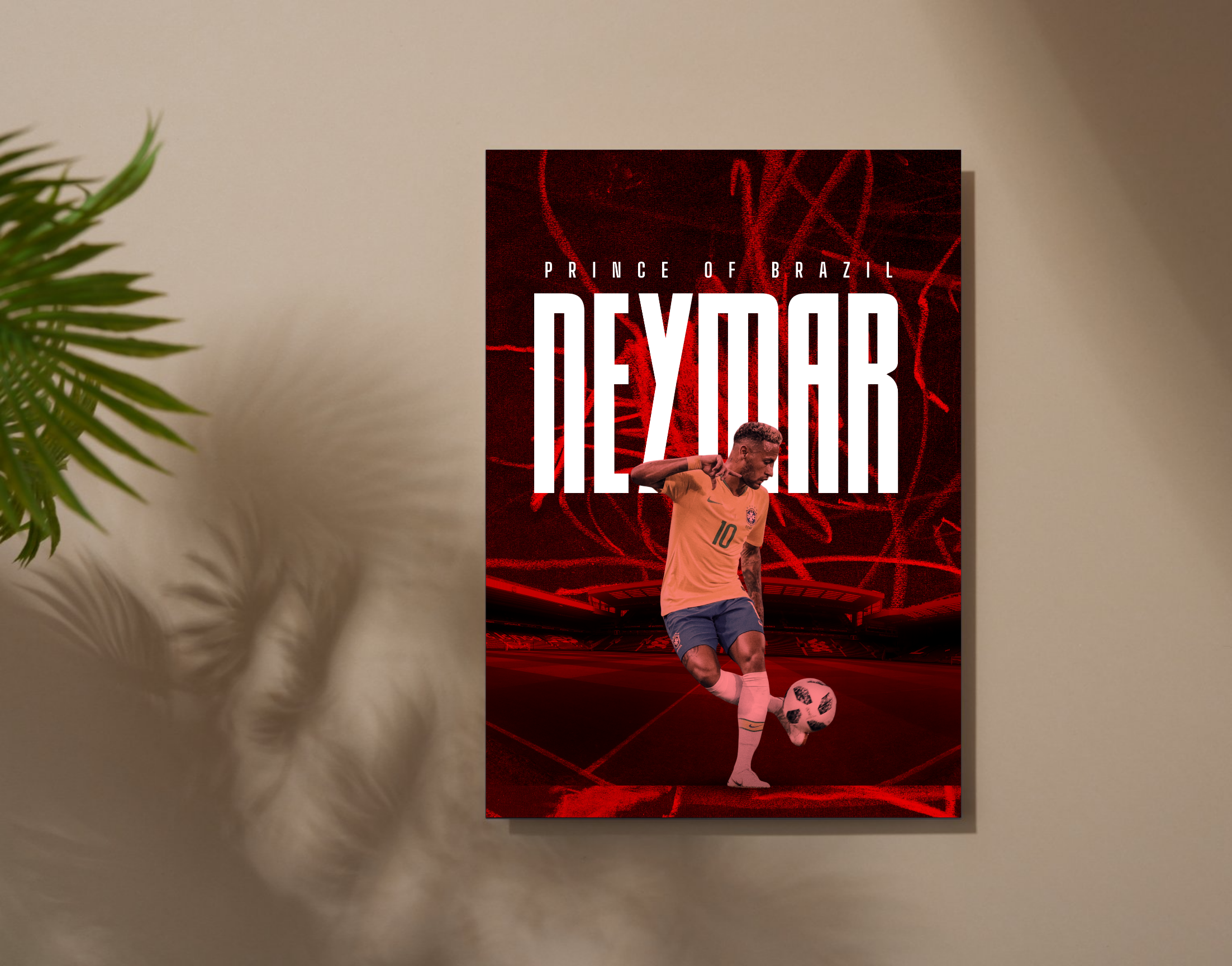 "Prince of Brazil: Neymar"- Shiny & Sturdy Metallic Poster Art That Pops & Sticks