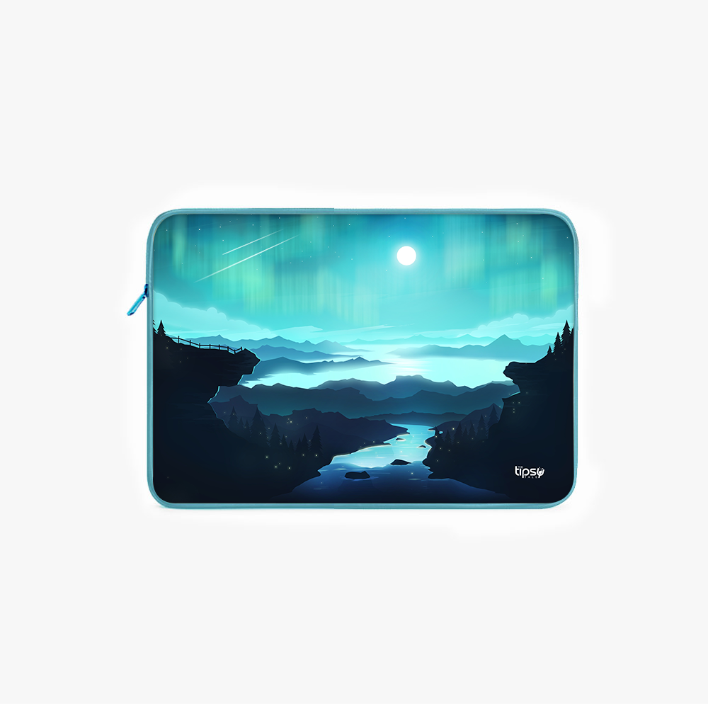 "AURORA BOREALIS" -Laptop Sleeves:Bold Modern Design for Every Size
