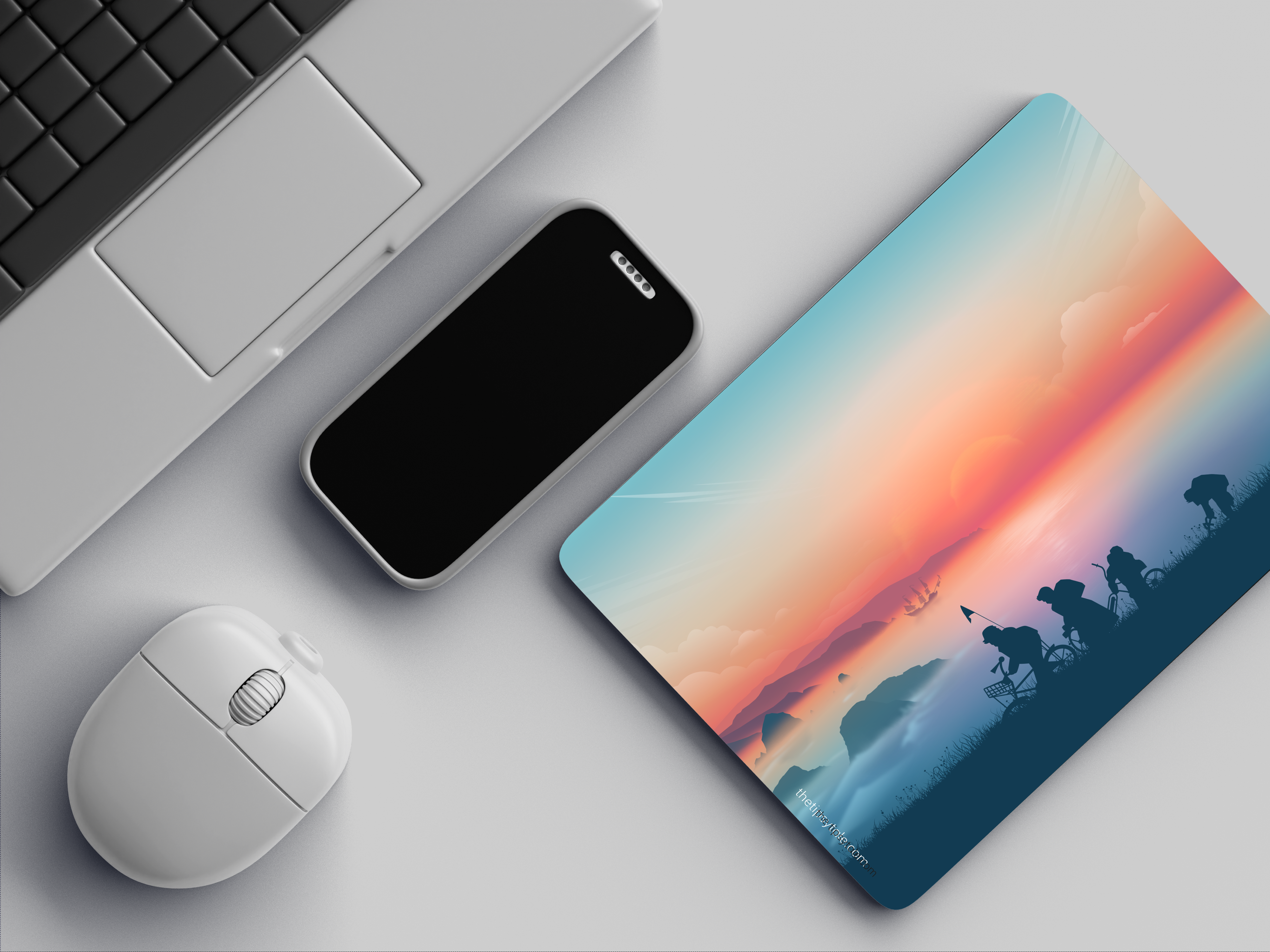 "FAMILY HIKE" Mousepad Enhance Your Workspace with Style