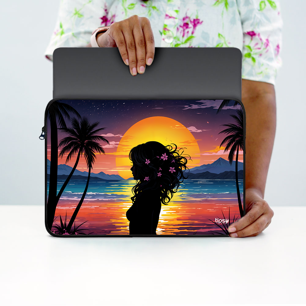 "WOMAN SHILHOUETTE " -Laptop Sleeves:Bold Modern Design for Every Size