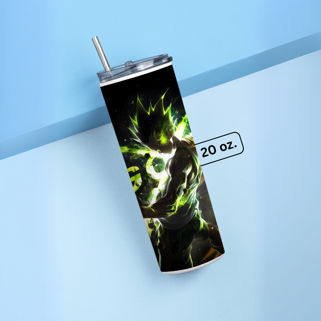 "GON FREECSS" Tumbler with Metal Straw