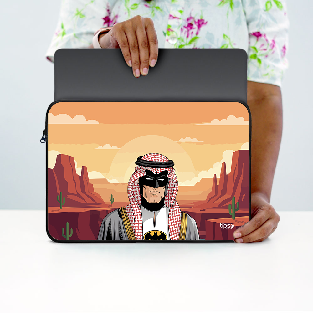 "BATMAN - RAMADAN EDITION" -Laptop Sleeves:Bold Modern Design for Every Size