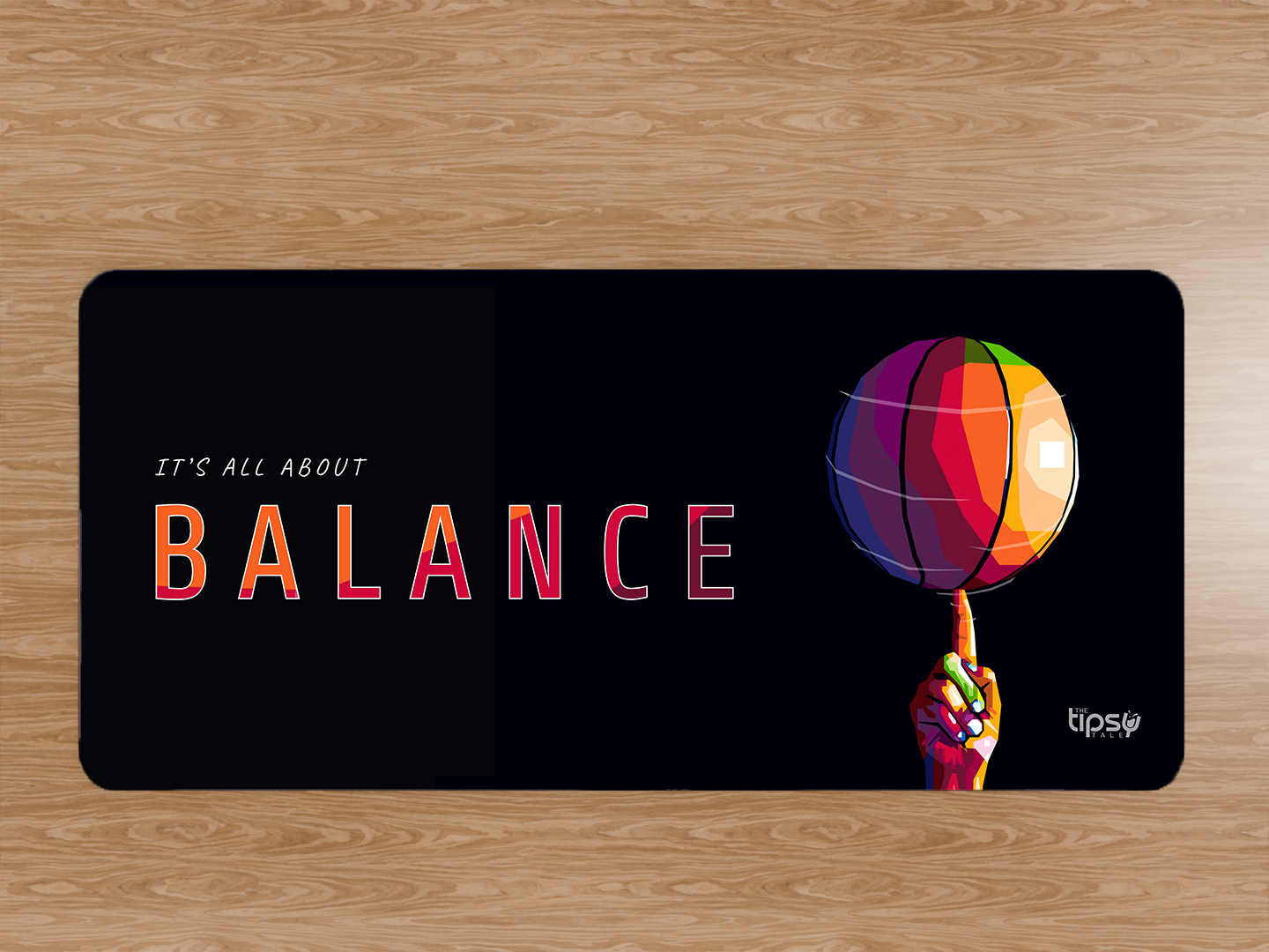 "Basketball Balance" Gaming Mousepad Elevate Your Gaming Experience