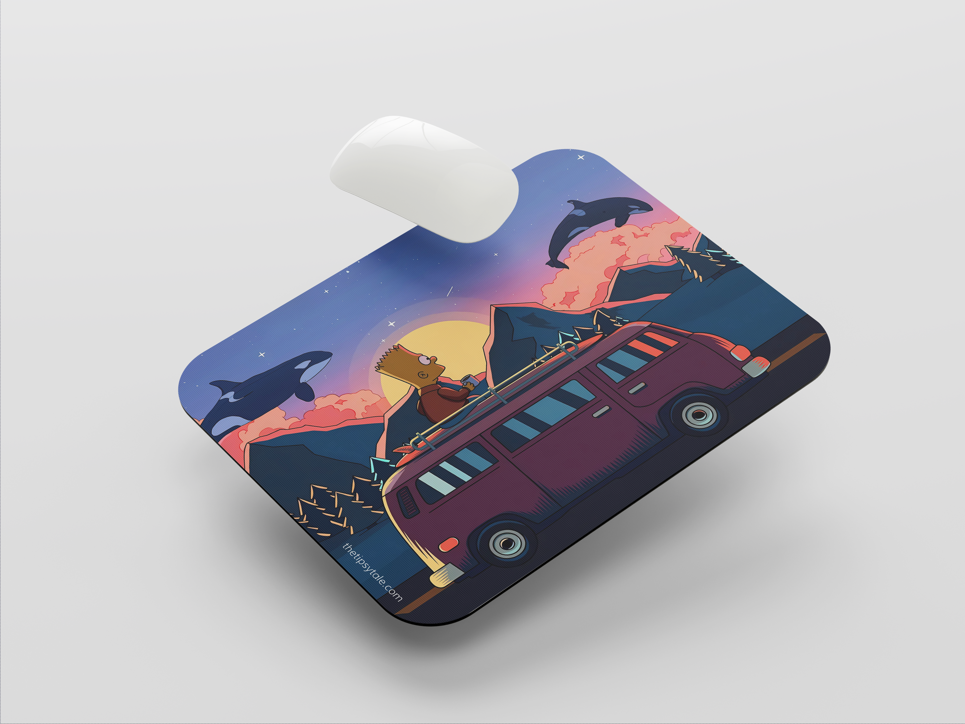 "THE SIMPSONS- ENTERTAINMENT EDITION " Mousepad Enhance Your Workspace with Style
