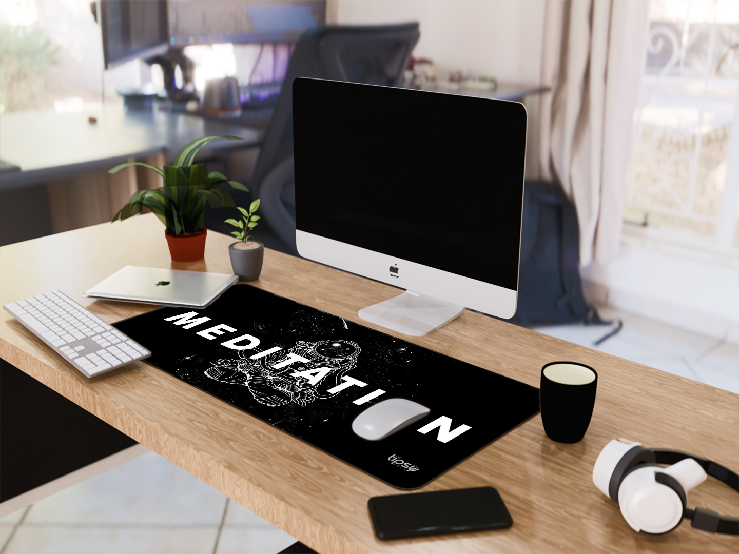 "Astronaut meditation" Gaming Mousepad Elevate Your Gaming Experience