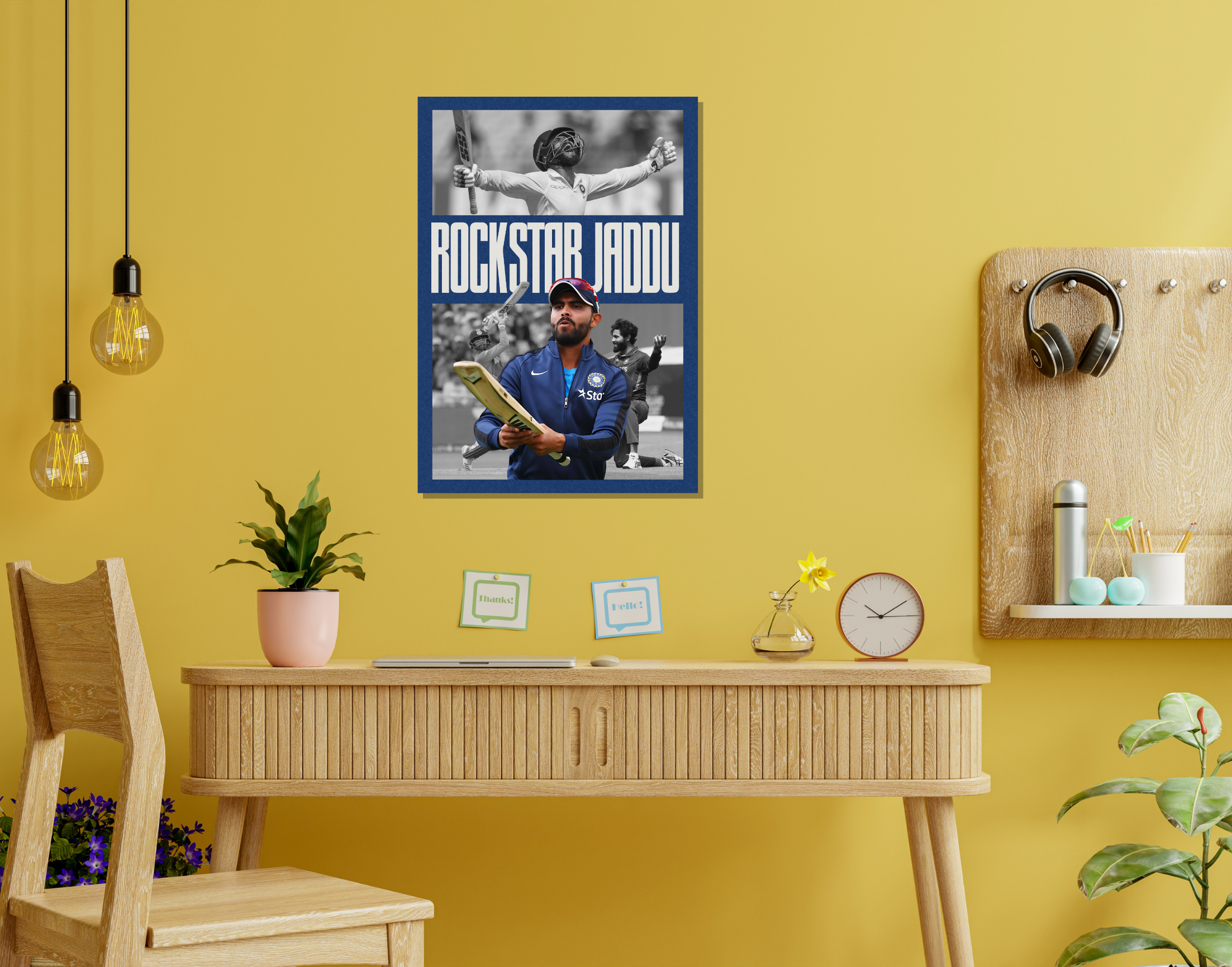 "Jaddu The Rockstar"- Shiny & Sturdy Metallic Poster Art That Pops & Sticks