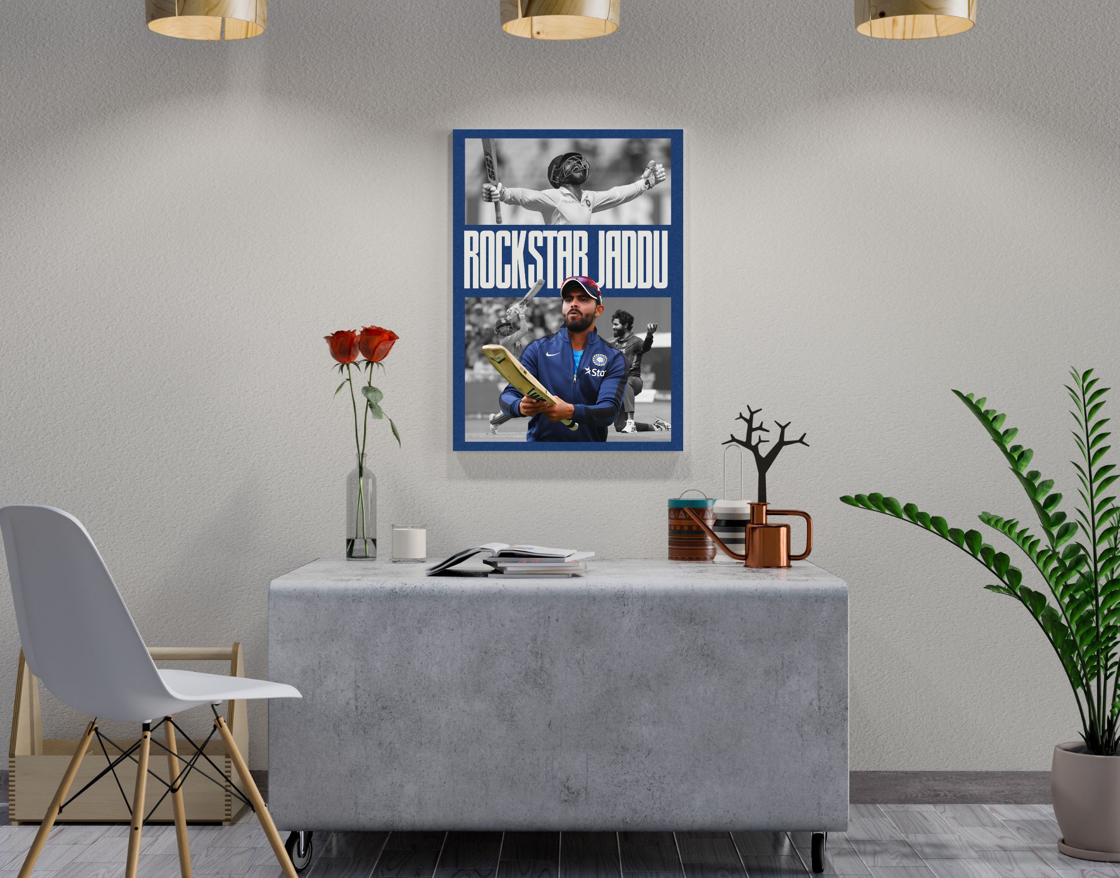 "Jaddu The Rockstar"- Shiny & Sturdy Metallic Poster Art That Pops & Sticks