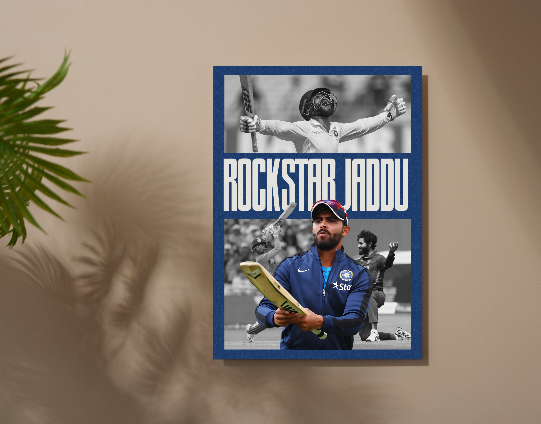 "Jaddu The Rockstar"- Shiny & Sturdy Metallic Poster Art That Pops & Sticks
