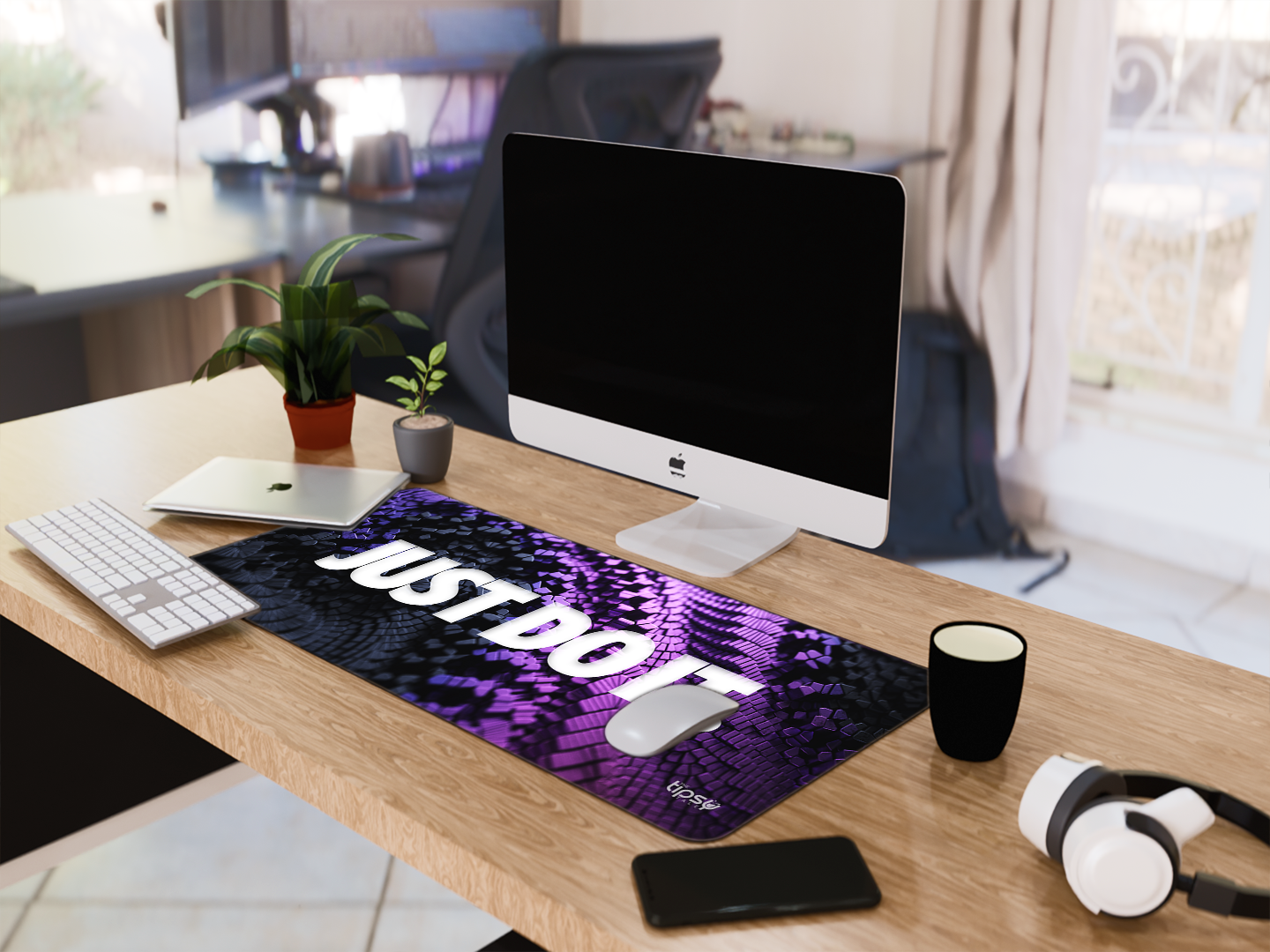 "Just Do It abstract" Gaming Mousepad Elevate Your Gaming Experience