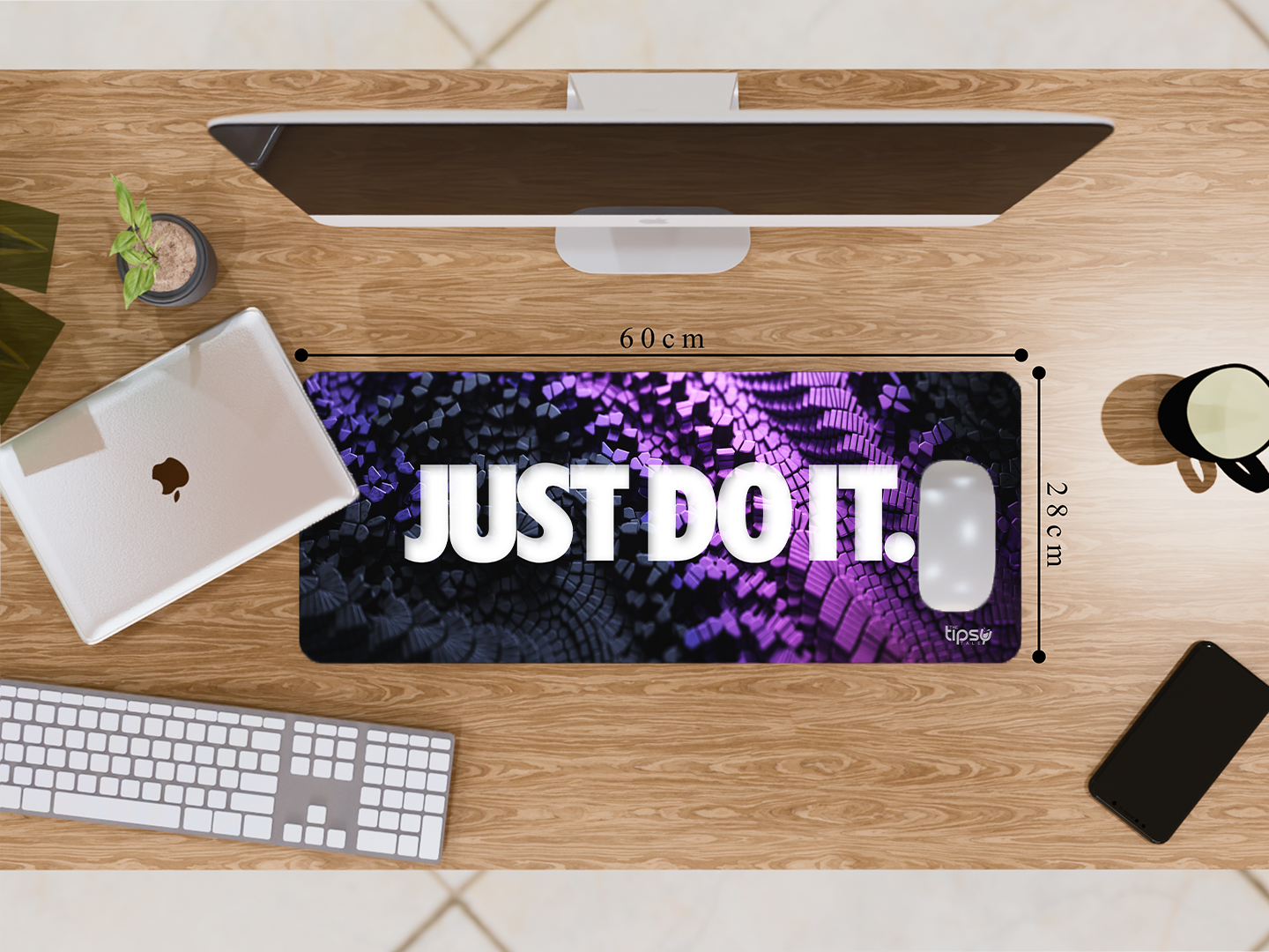 "Just Do It abstract" Gaming Mousepad Elevate Your Gaming Experience