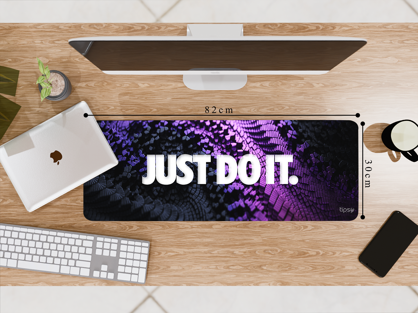 "Just Do It abstract" Gaming Mousepad Elevate Your Gaming Experience