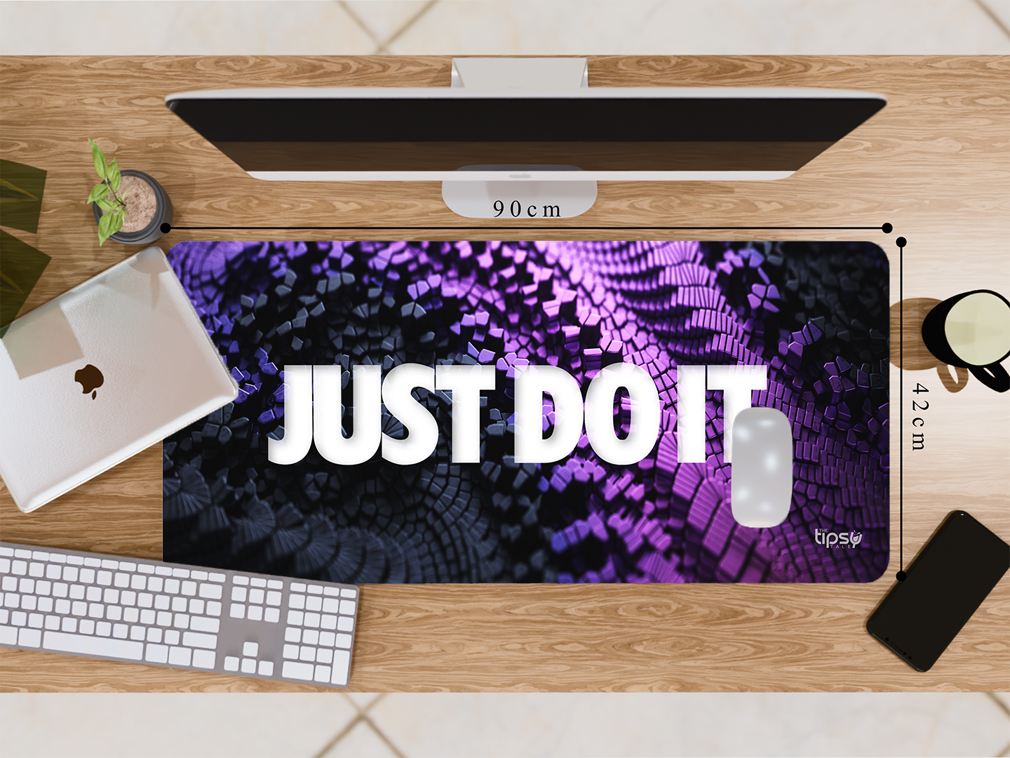 "Just Do It abstract" Gaming Mousepad Elevate Your Gaming Experience