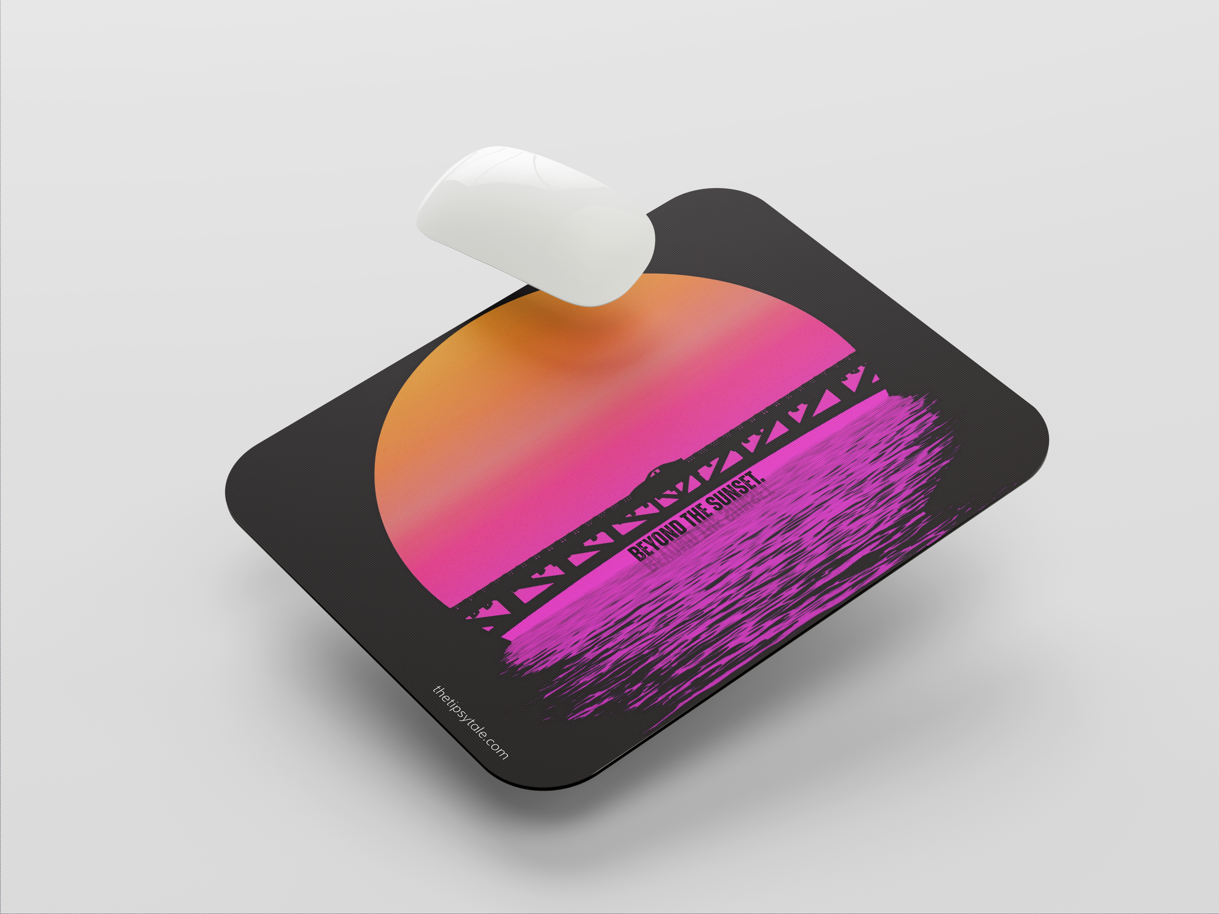 "BEYOND THE SUNSET- CAR EDITION" Mousepad Enhance Your Workspace with Style