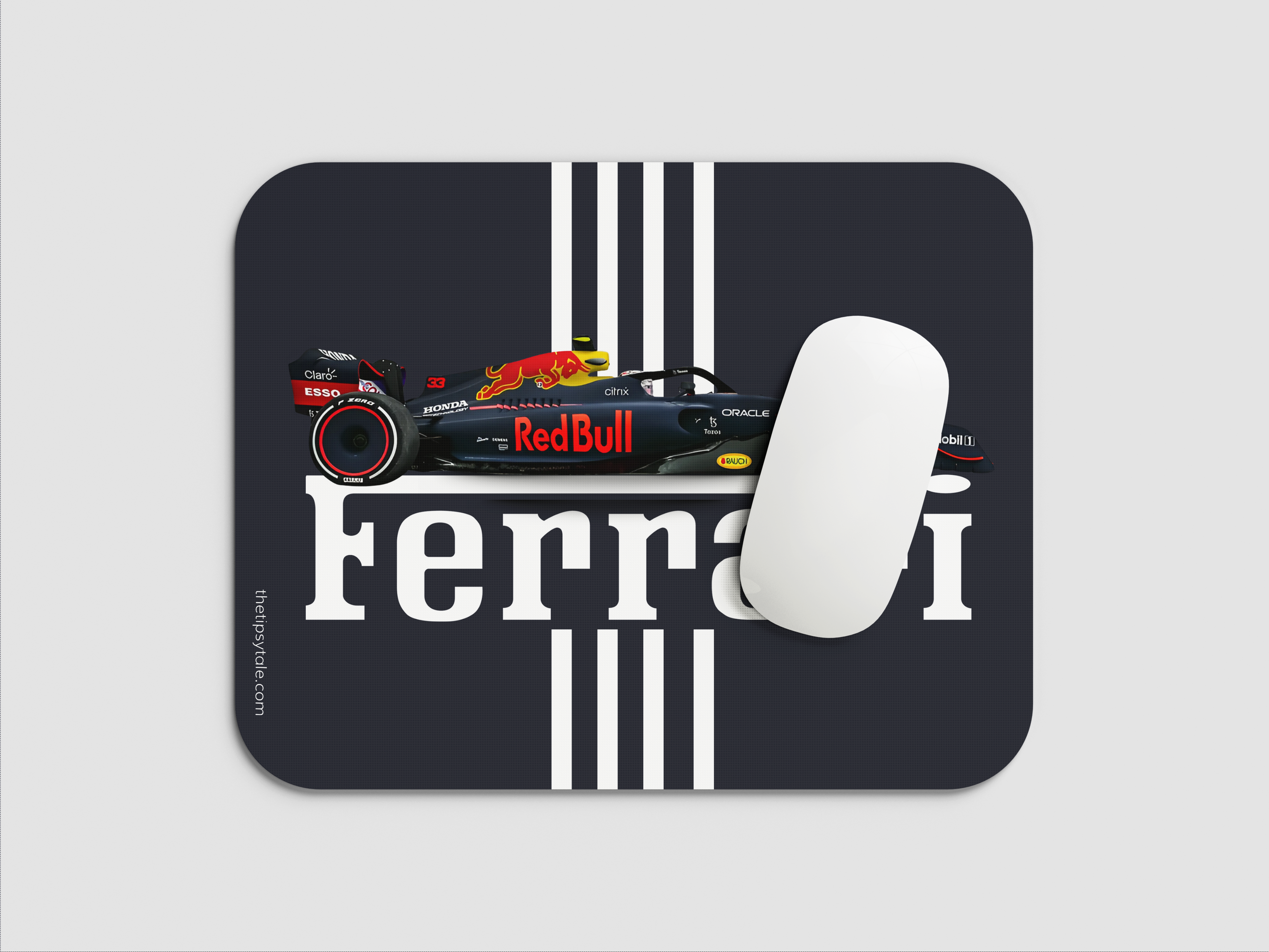 "SCUDERIA FERRARI - REDBULL EDITION" Mousepad Enhance Your Workspace with Style
