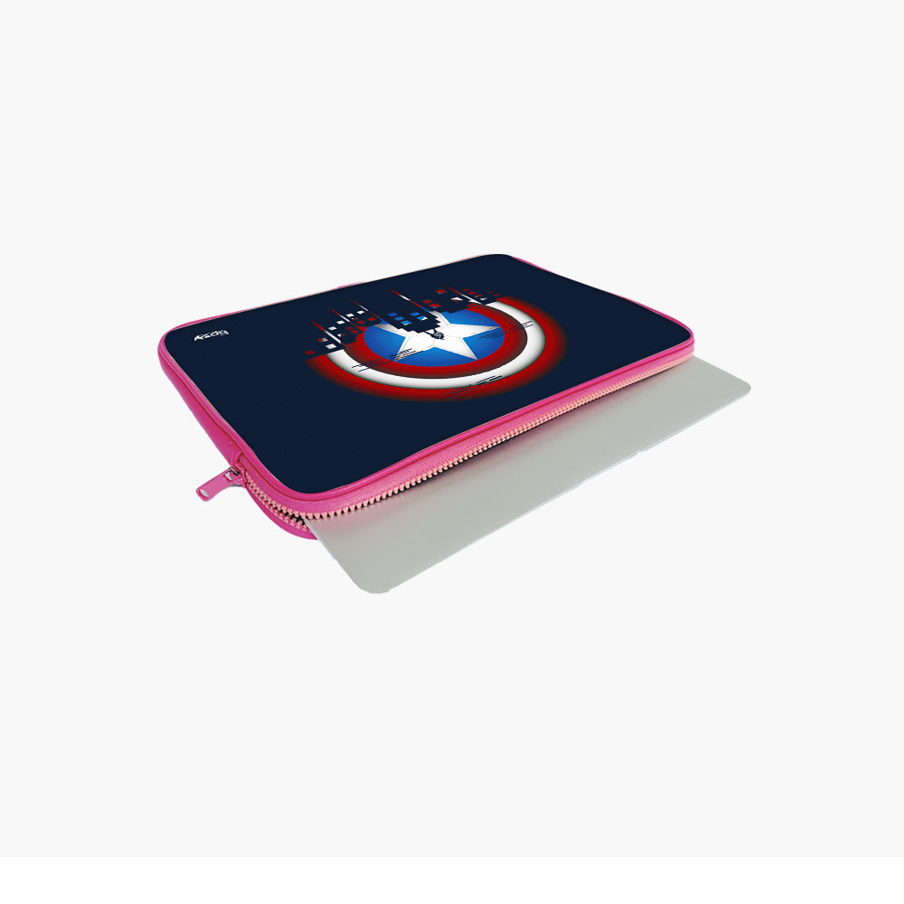 "CAPTAIN AMERICA ON A MISSION" -Laptop Sleeves:Bold Modern Design for Every Size