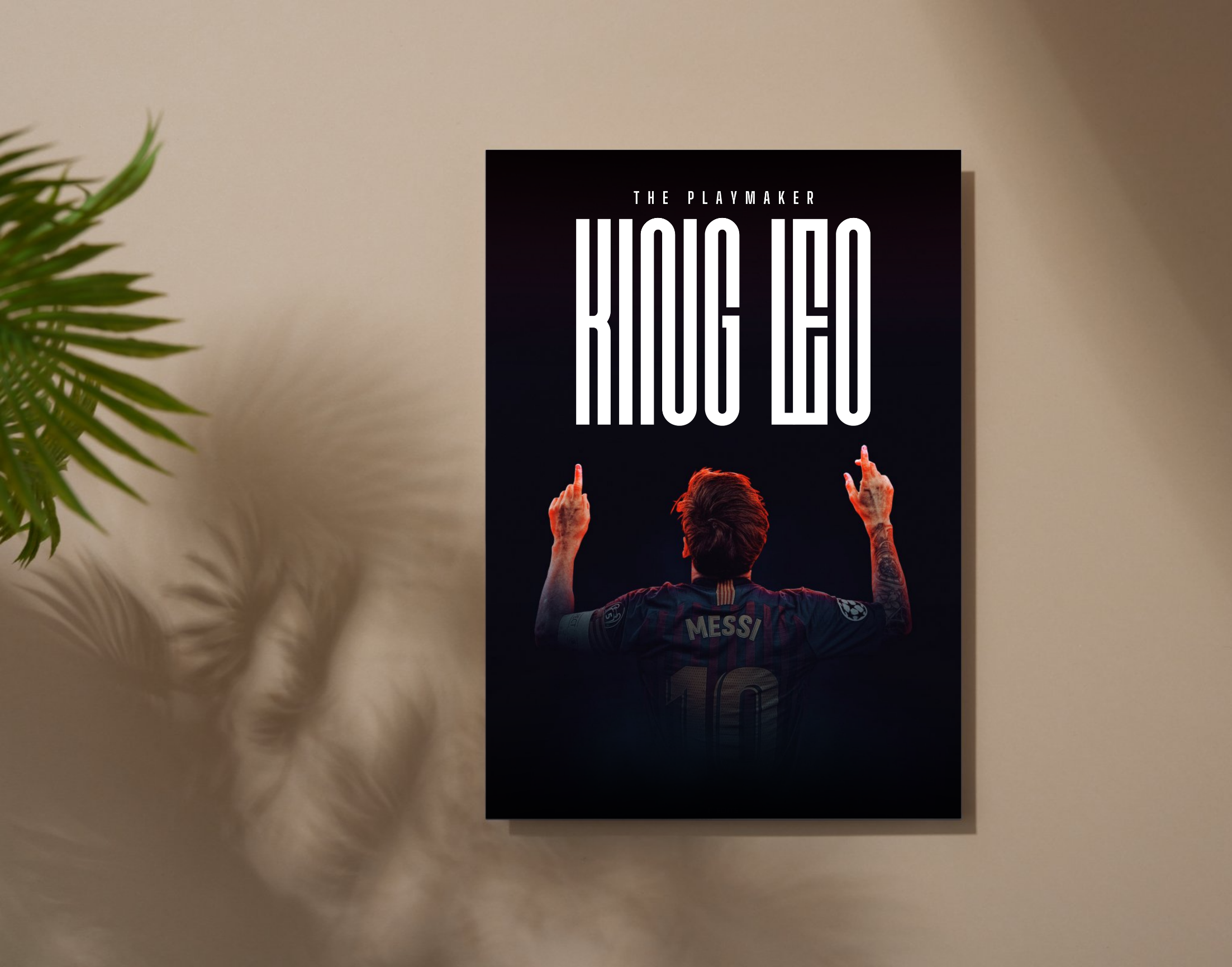 "King: Leo Messi"- Shiny & Sturdy Metallic Poster Art That Pops & Sticks