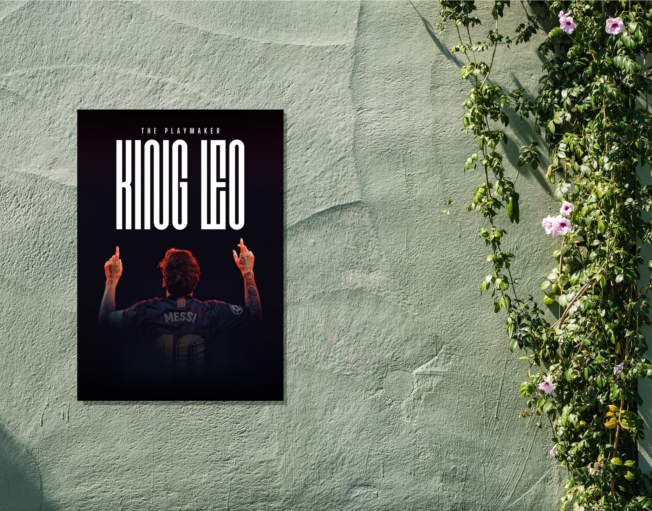 "King: Leo Messi"- Shiny & Sturdy Metallic Poster Art That Pops & Sticks