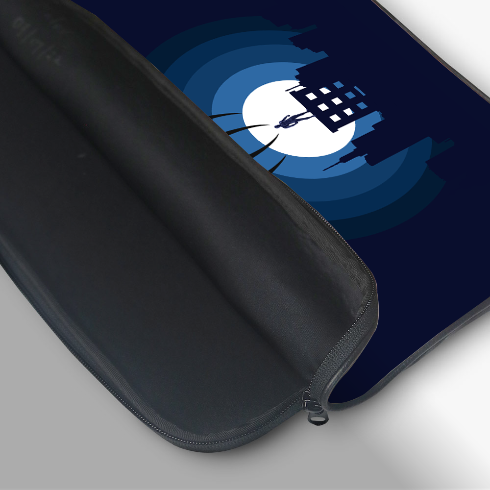 "SPIDERMAN TOP OF THE BUILDING" -Laptop Sleeves:Bold Modern Design for Every Size