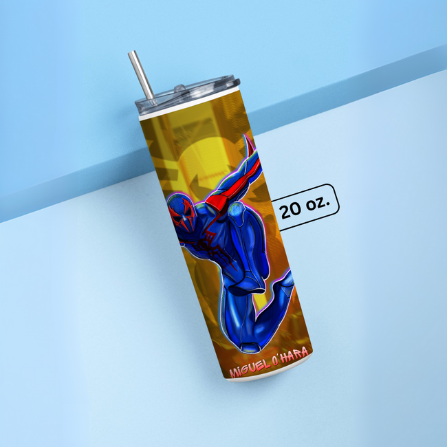 "MIGUEL O'HARA" Tumbler with Metal Straw