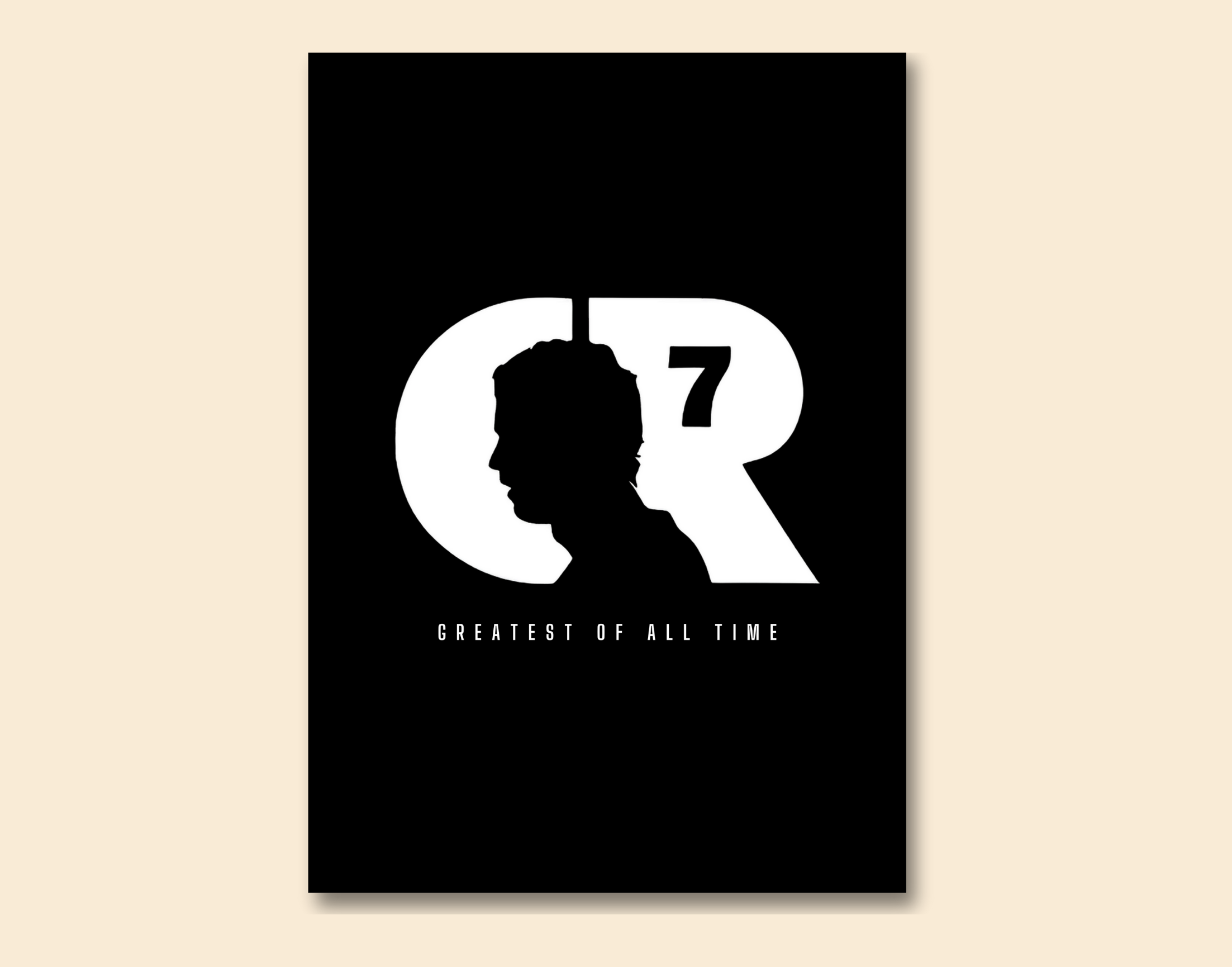"Cristiano Ronaldo:CR7"- Shiny & Sturdy Metallic Poster Art That Pops & Sticks