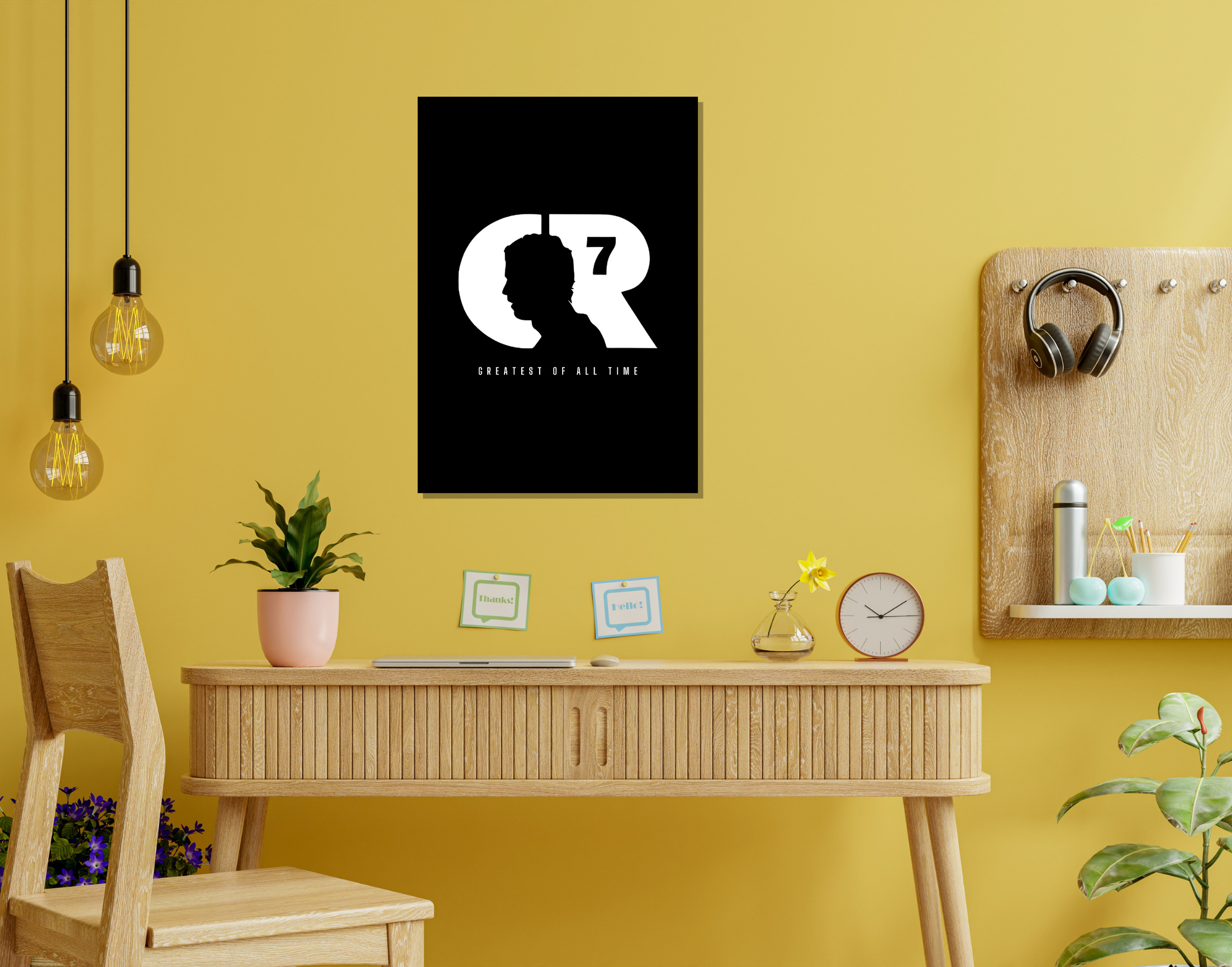"Cristiano Ronaldo:CR7"- Shiny & Sturdy Metallic Poster Art That Pops & Sticks