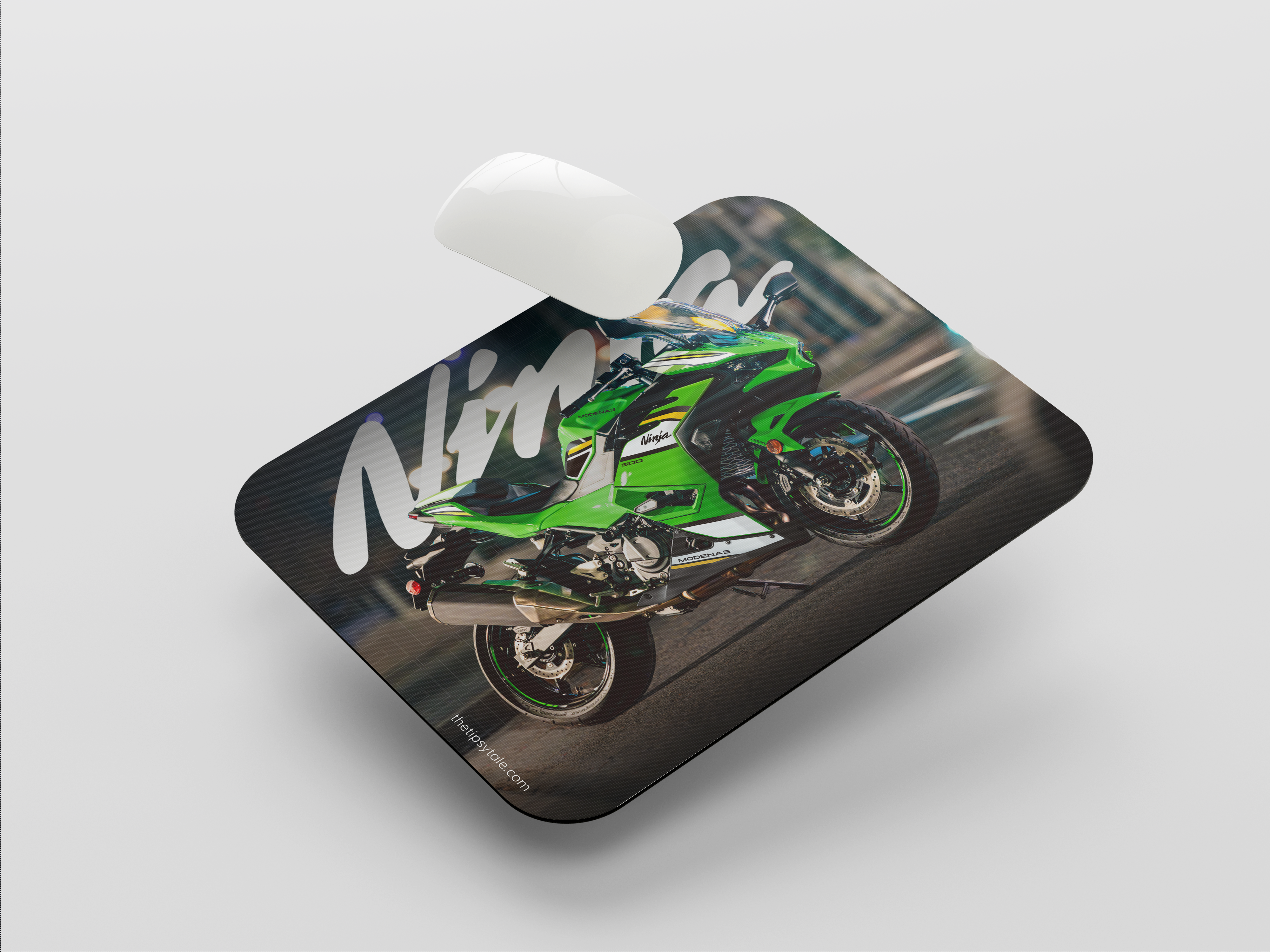 "KAWASAKI NINJA 500" Mousepad Enhance Your Workspace with Style