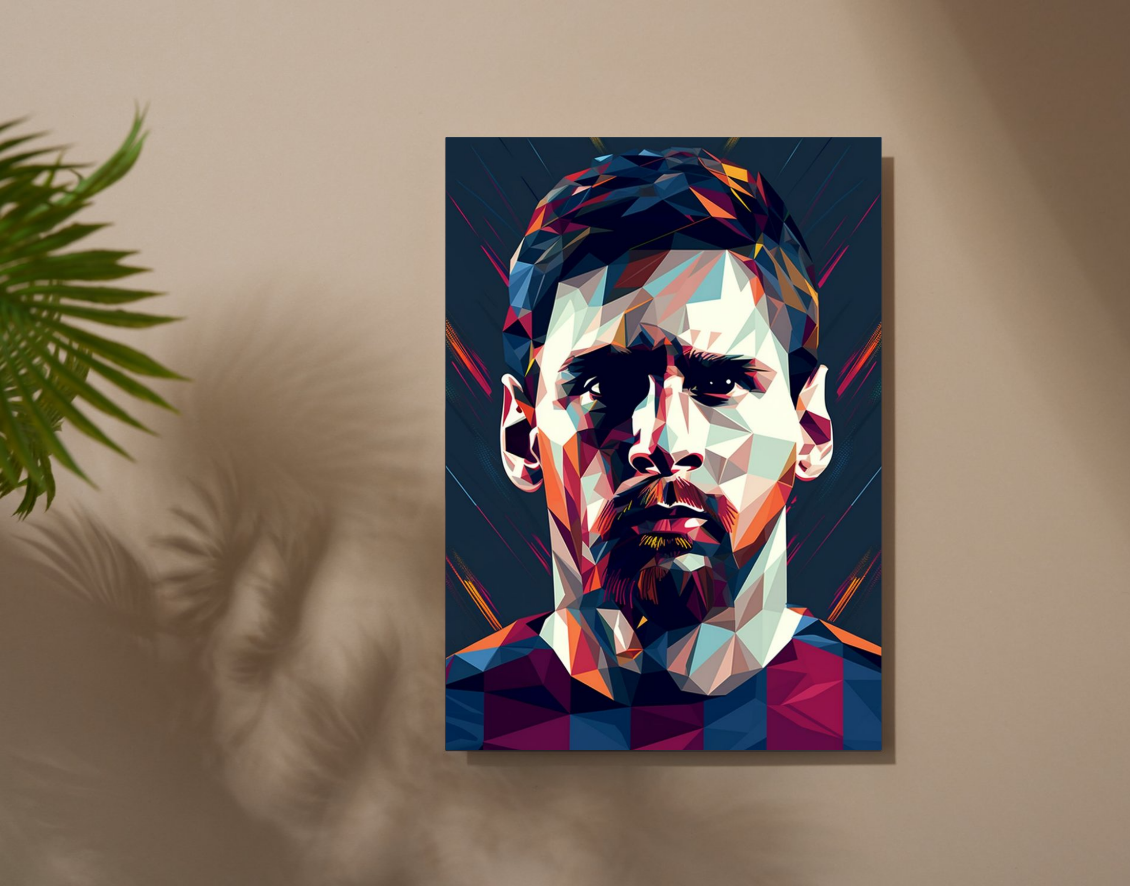 "Messi:Illustration Art"- Shiny & Sturdy Metallic Poster Art That Pops & Sticks