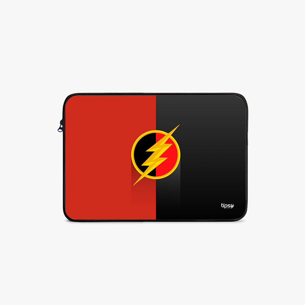 "FLASH - THE SYMBOL" -Laptop Sleeves:Bold Modern Design for Every Size
