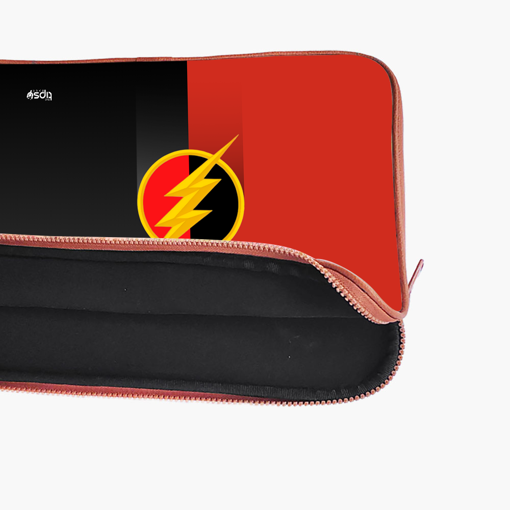 "FLASH - THE SYMBOL" -Laptop Sleeves:Bold Modern Design for Every Size