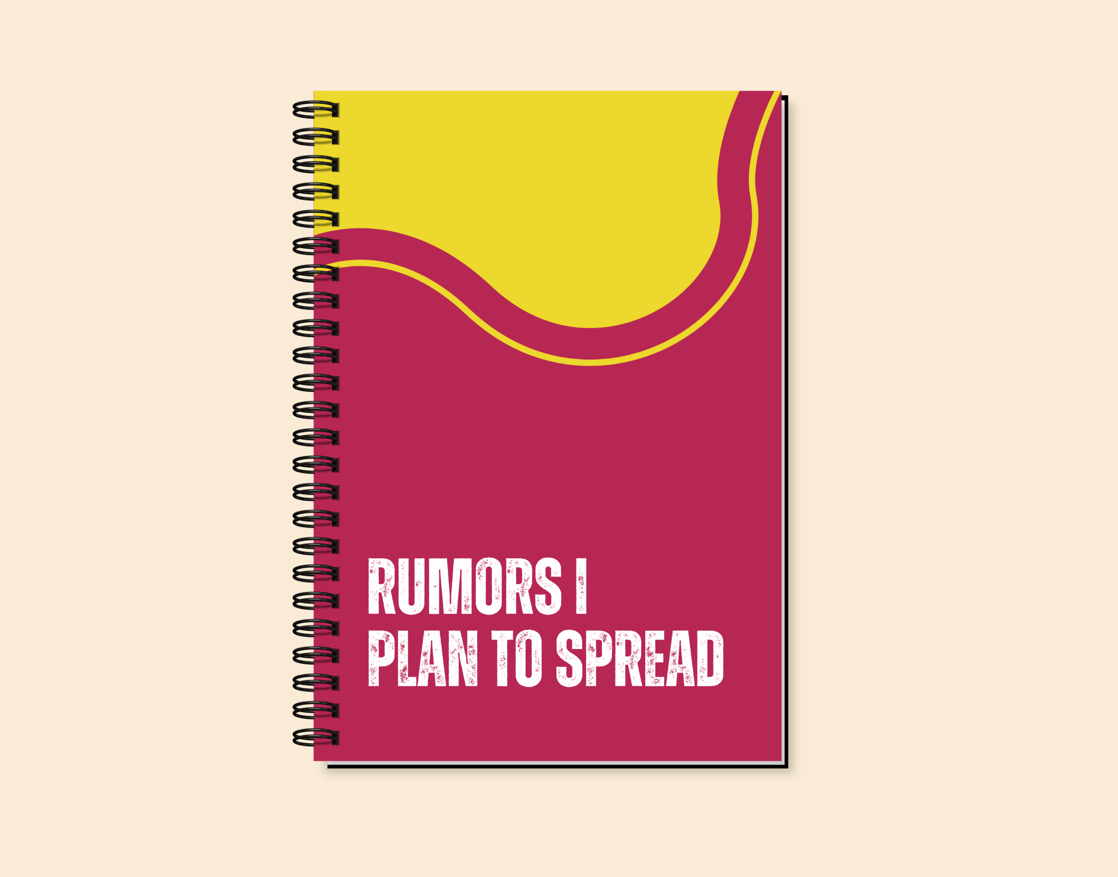 "RUMORS I PLAN TO SPREAD" Elegant & Inspiring Diary for Daily Reflection