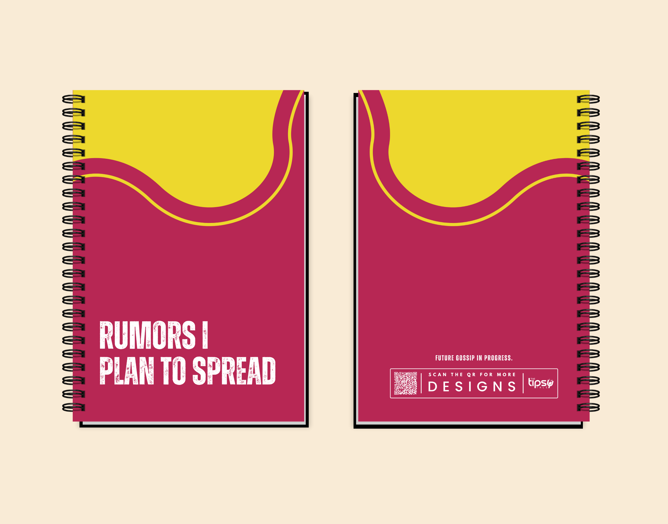 "RUMORS I PLAN TO SPREAD" Elegant & Inspiring Diary for Daily Reflection