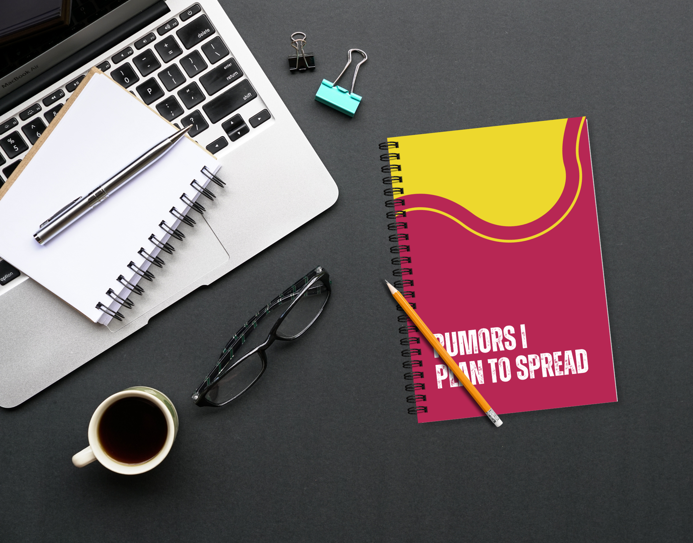"RUMORS I PLAN TO SPREAD" Elegant & Inspiring Diary for Daily Reflection