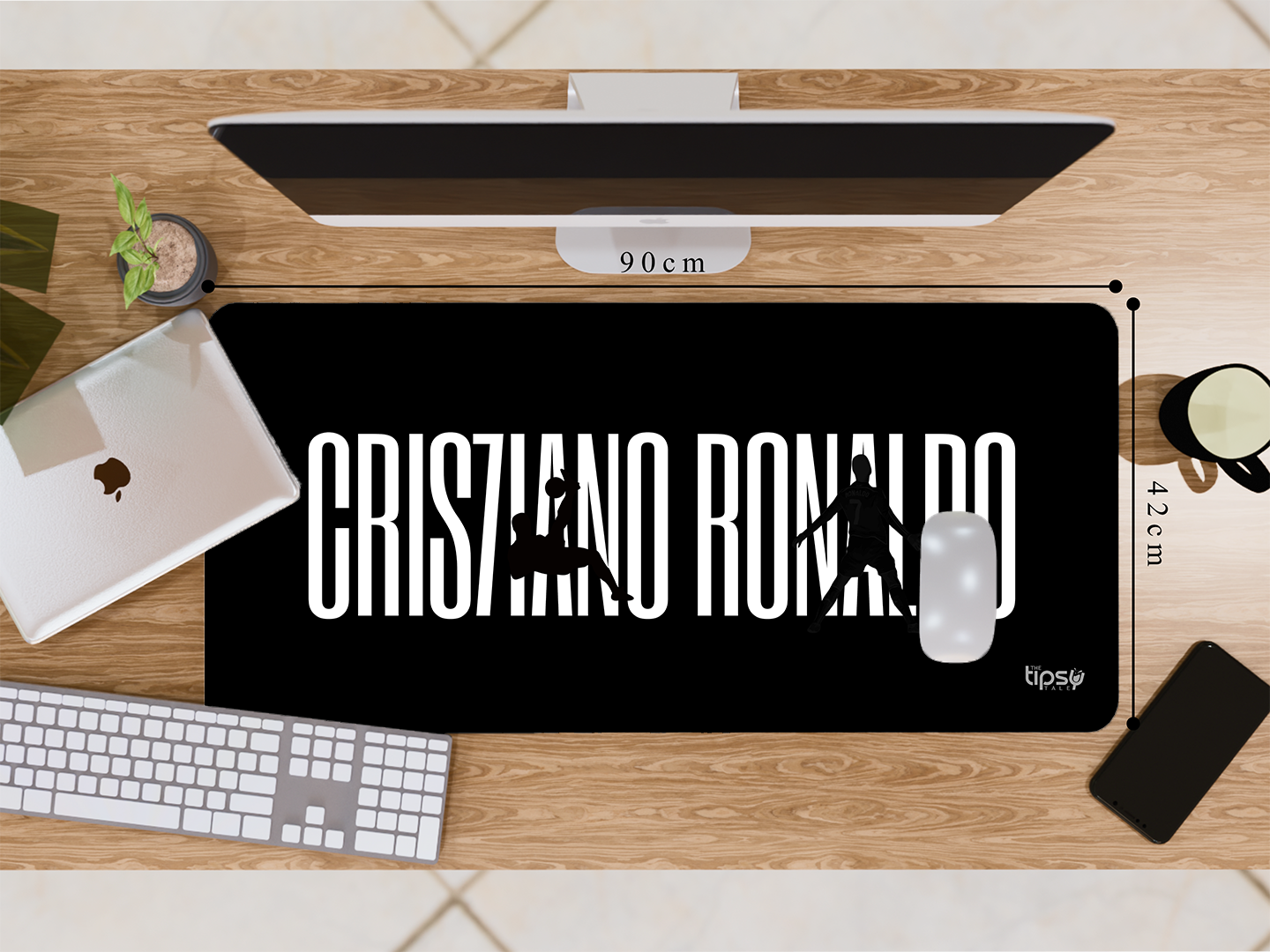"Cristiano Ronaldo: The Legend" Gaming Mousepad Elevate Your Gaming Experience