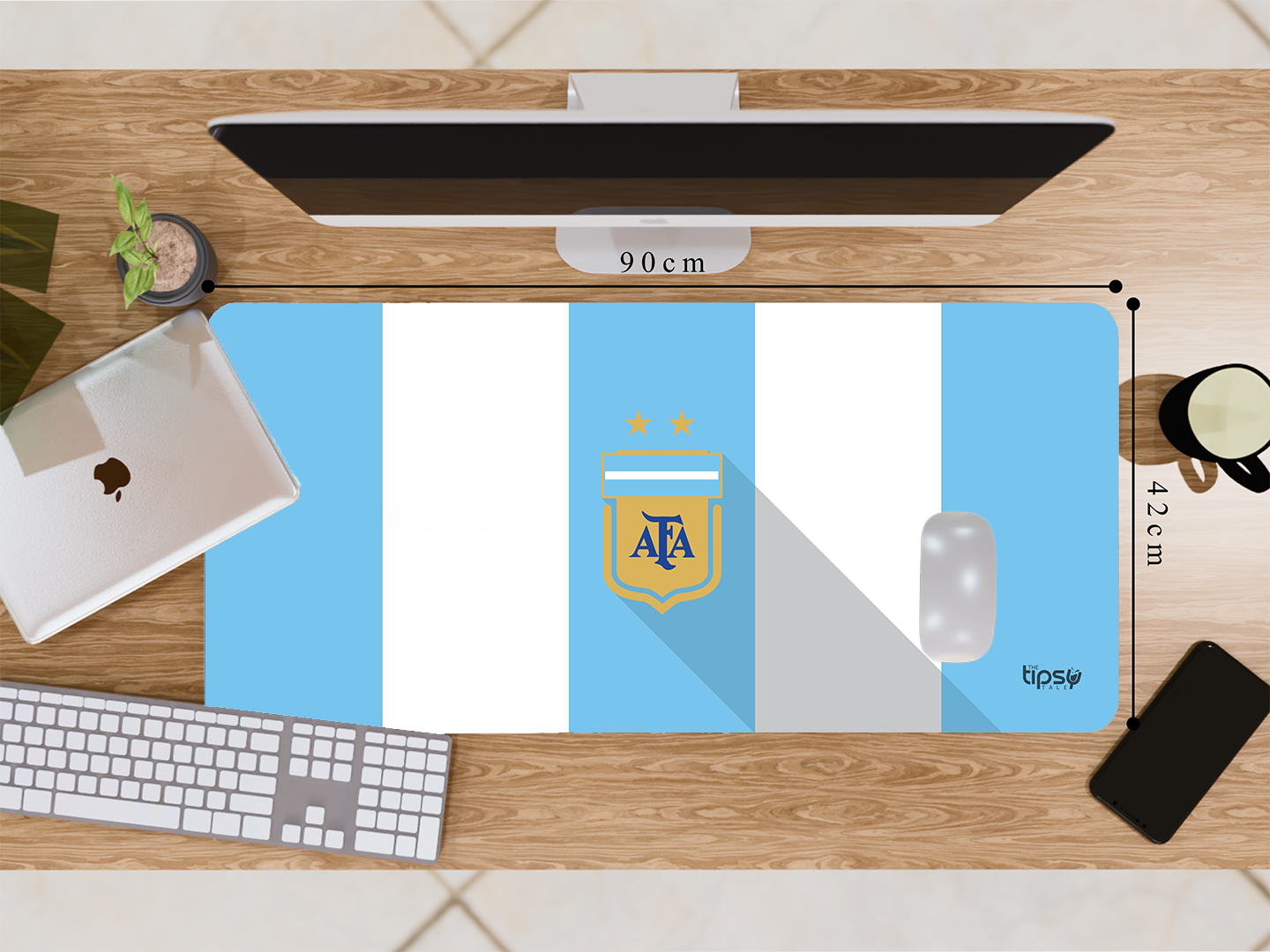 "Argentina Football Association" Gaming Mousepad Elevate Your Gaming Experience