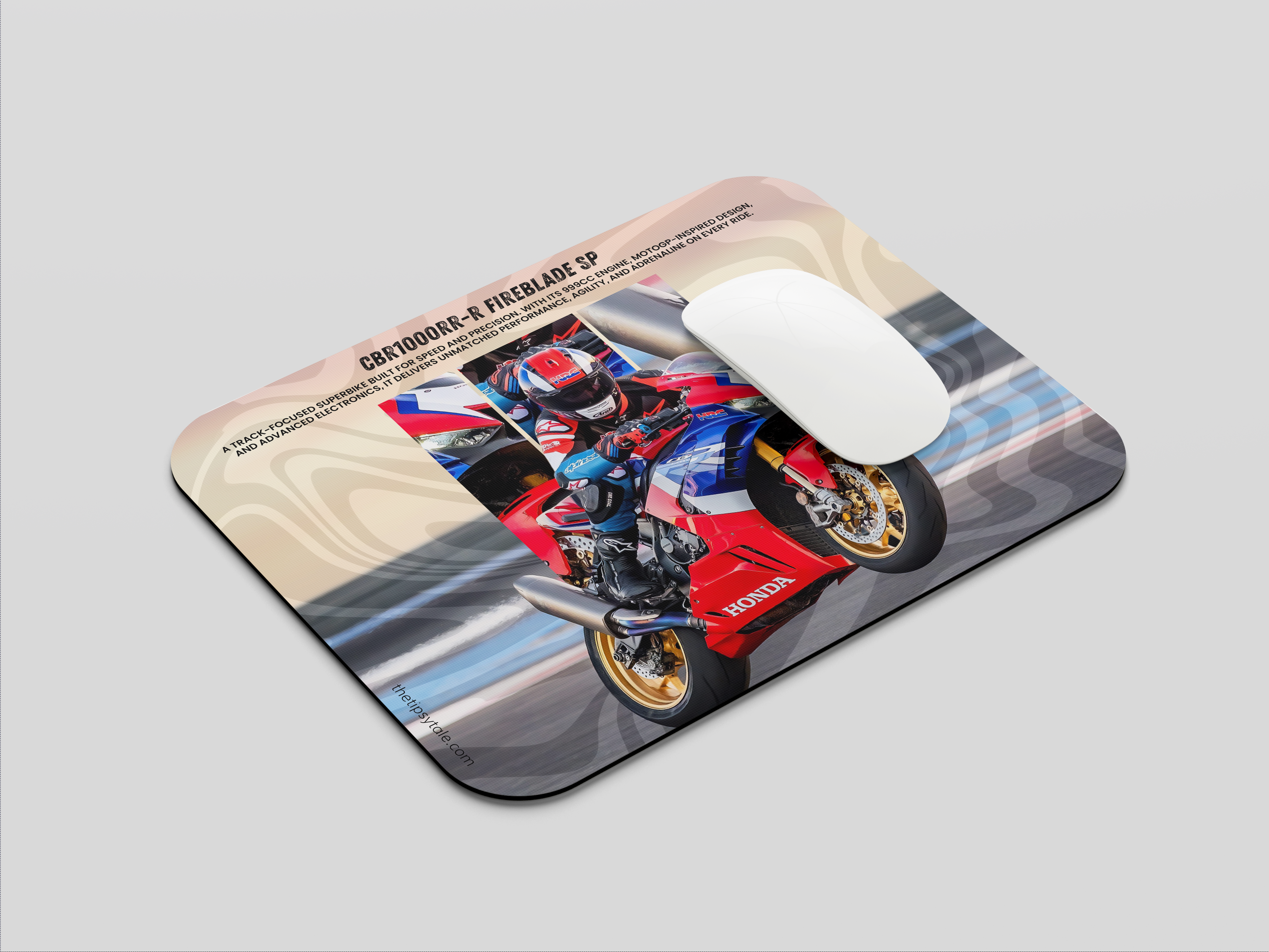 "HONDA - CBR" Mousepad Enhance Your Workspace with Style