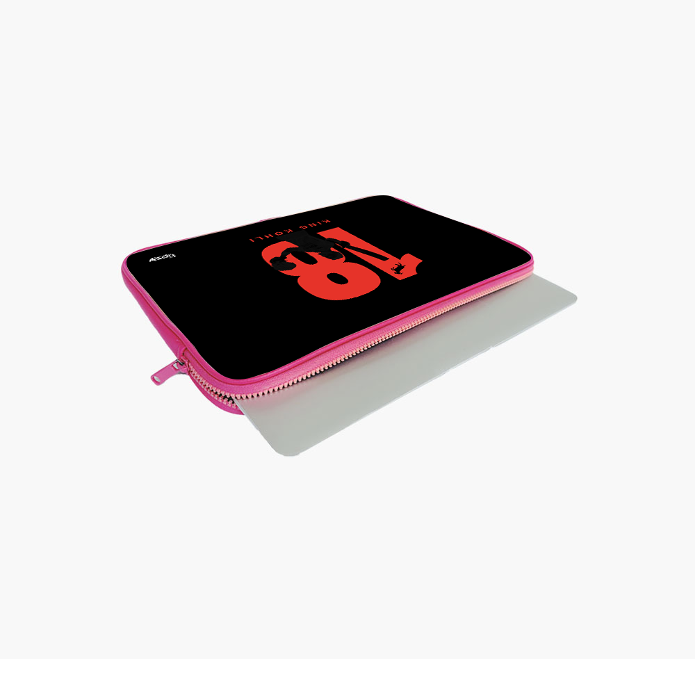 "VIRAT KOHLI - CRICKET FAN BASE" -Laptop Sleeves:Bold Modern Design for Every Size