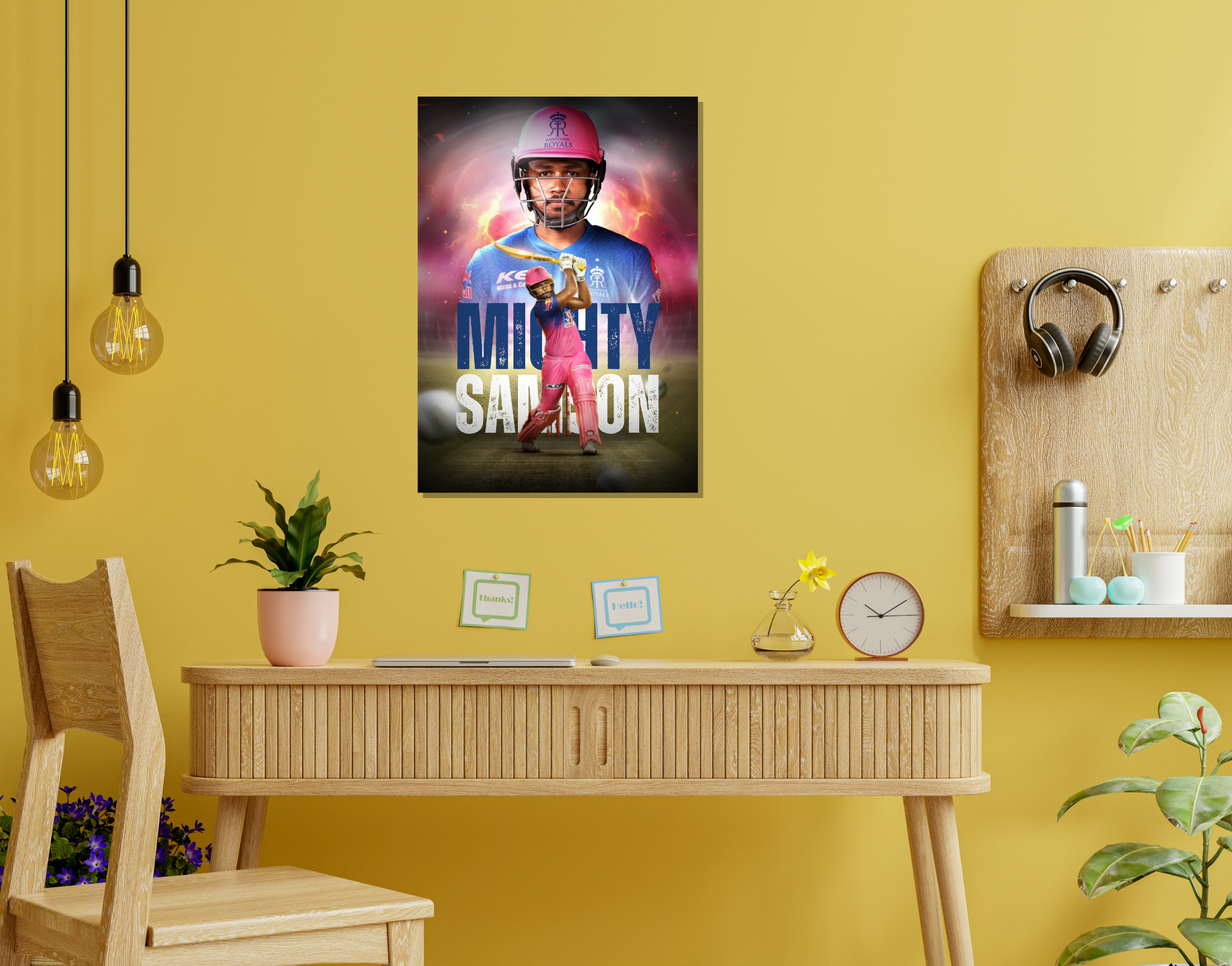 "MIGHTY SAMSON:RR"- Shiny & Sturdy Metallic Poster Art That Pops & Sticks