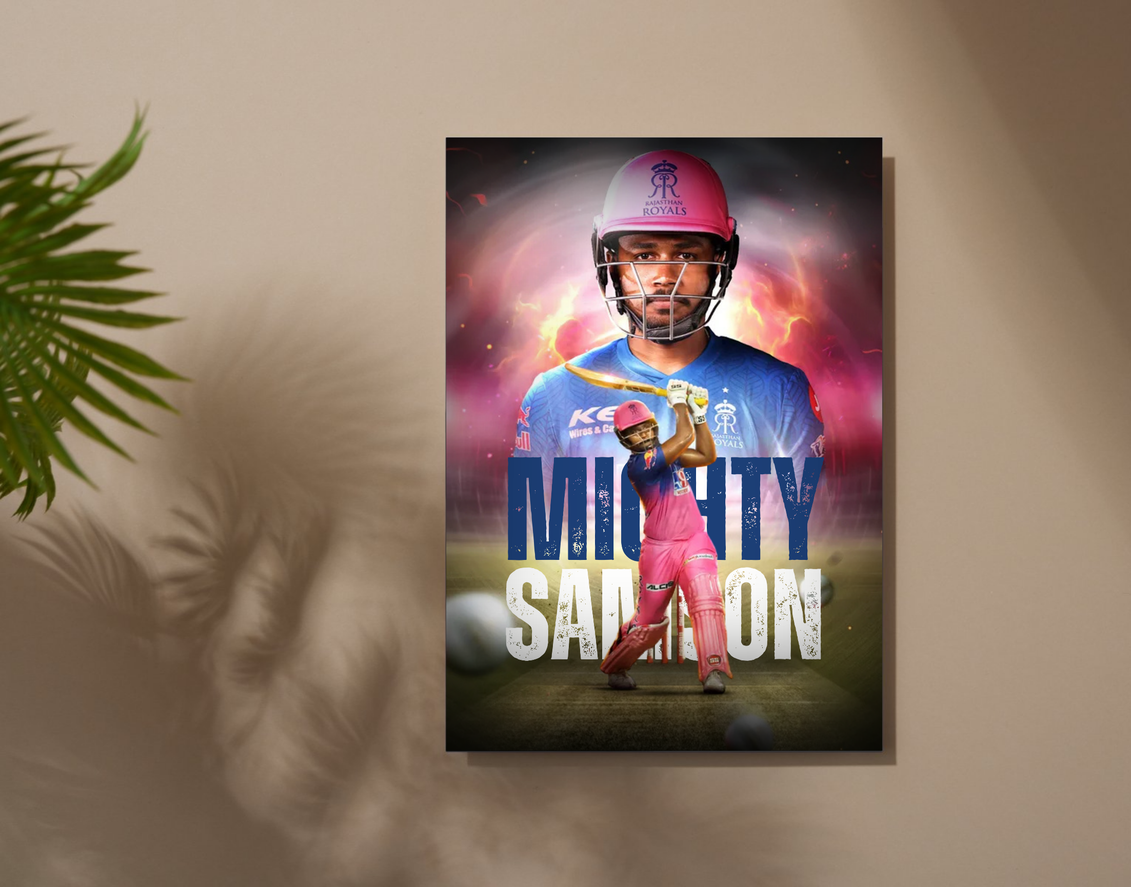 "MIGHTY SAMSON:RR"- Shiny & Sturdy Metallic Poster Art That Pops & Sticks