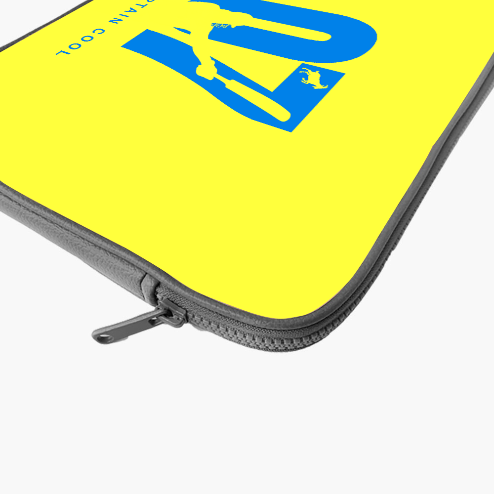 "M S DHONI - CRICKET FAN BASE" -Laptop Sleeves:Bold Modern Design for Every Size